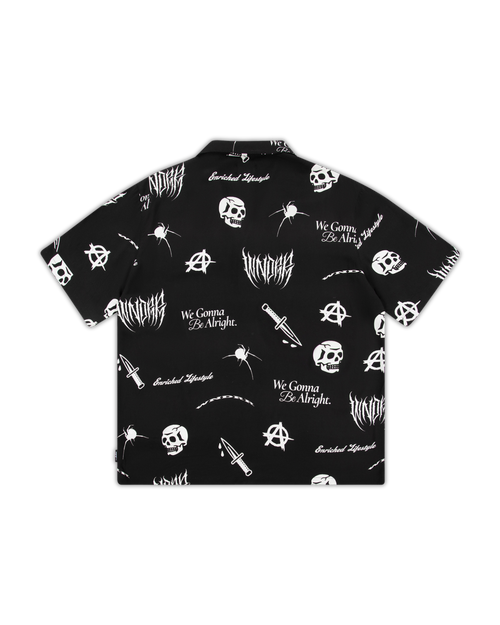 DESPAIR S/S PRINT SHIRT - BLACK