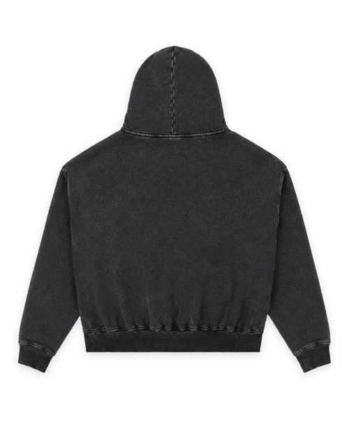 ARCADE BOX FIT HOOD SWEAT - WASHED BLACK