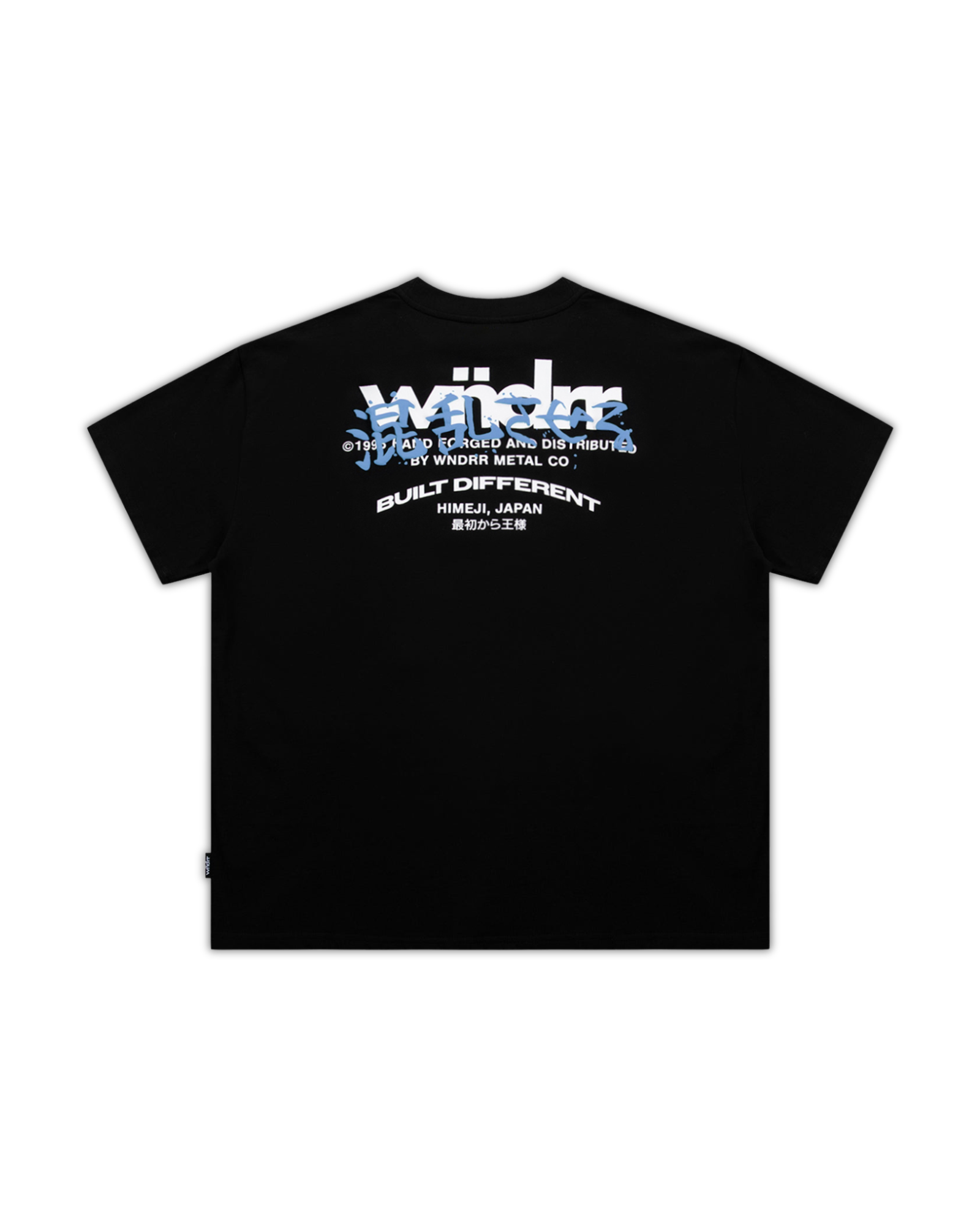 FORGED HEAVY WEIGHT TEE - BLACK/WHITE/BLUE