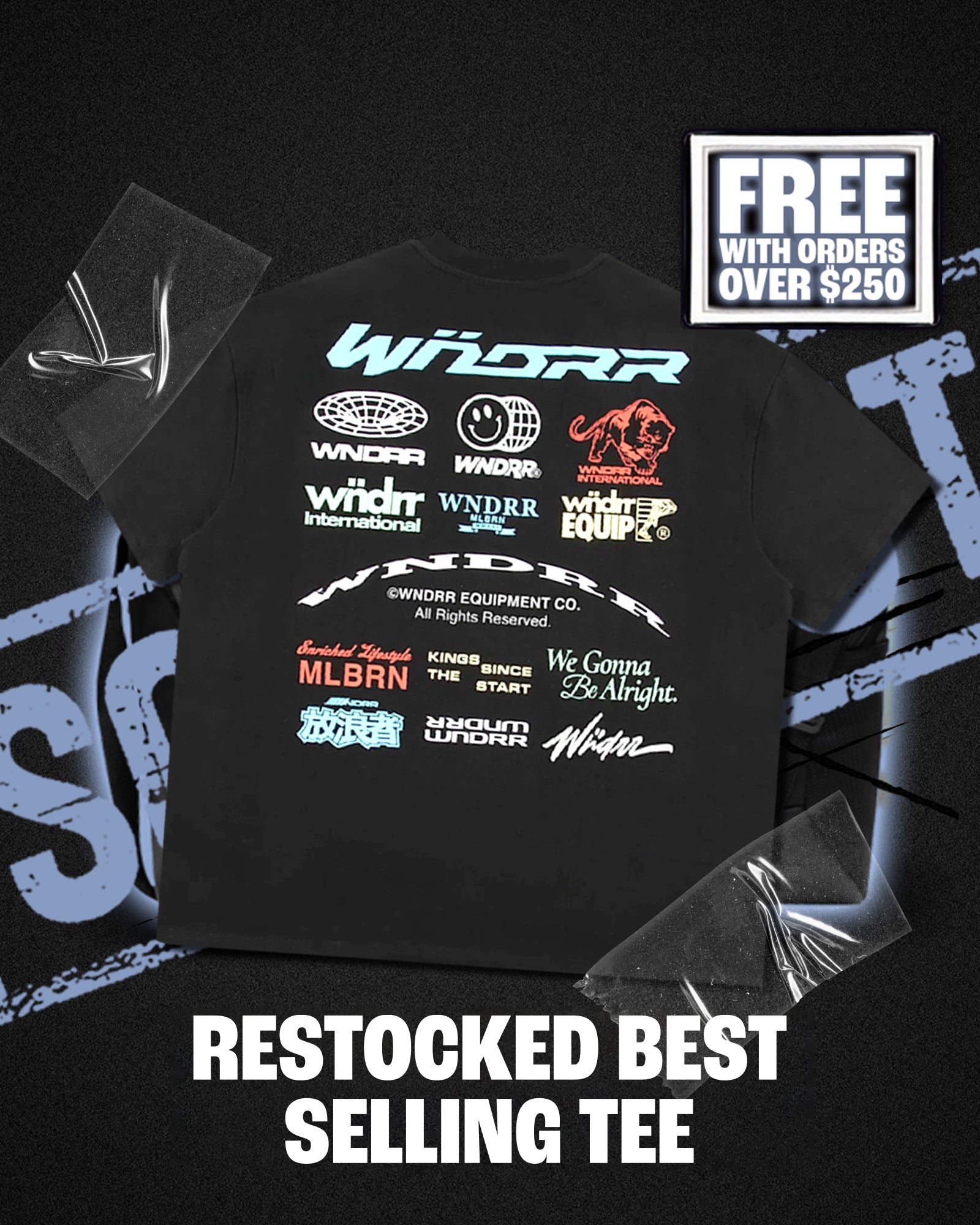 REPRESENT HEAVY WEIGHT TEE - BLACK