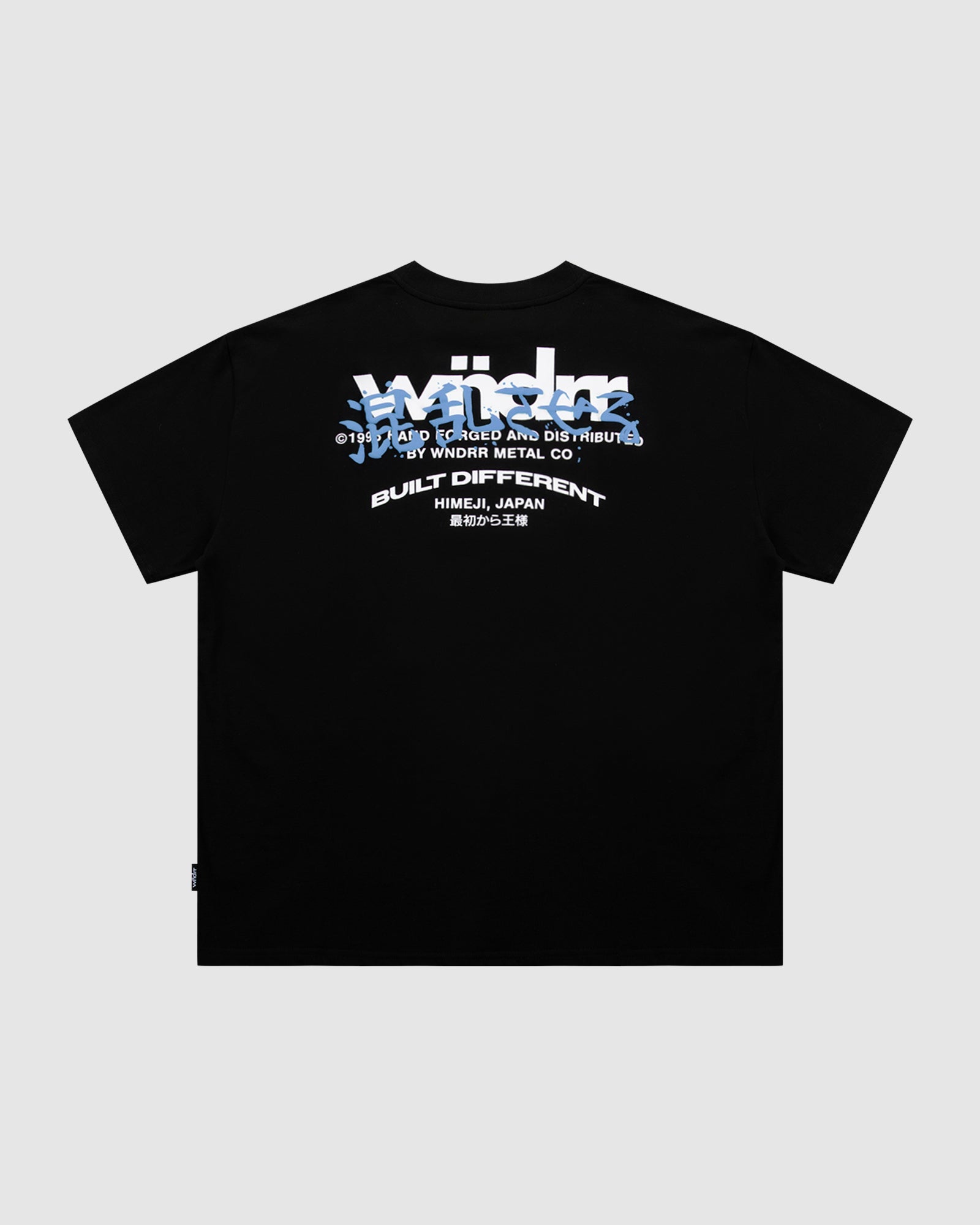 FORGED HEAVY WEIGHT TEE - BLACK/WHITE/BLUE