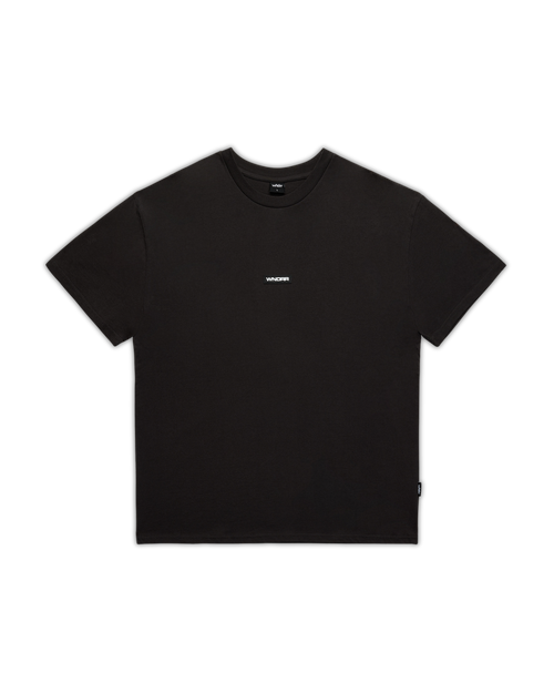 HEX BOX FIT TEE - FADED BLACK
