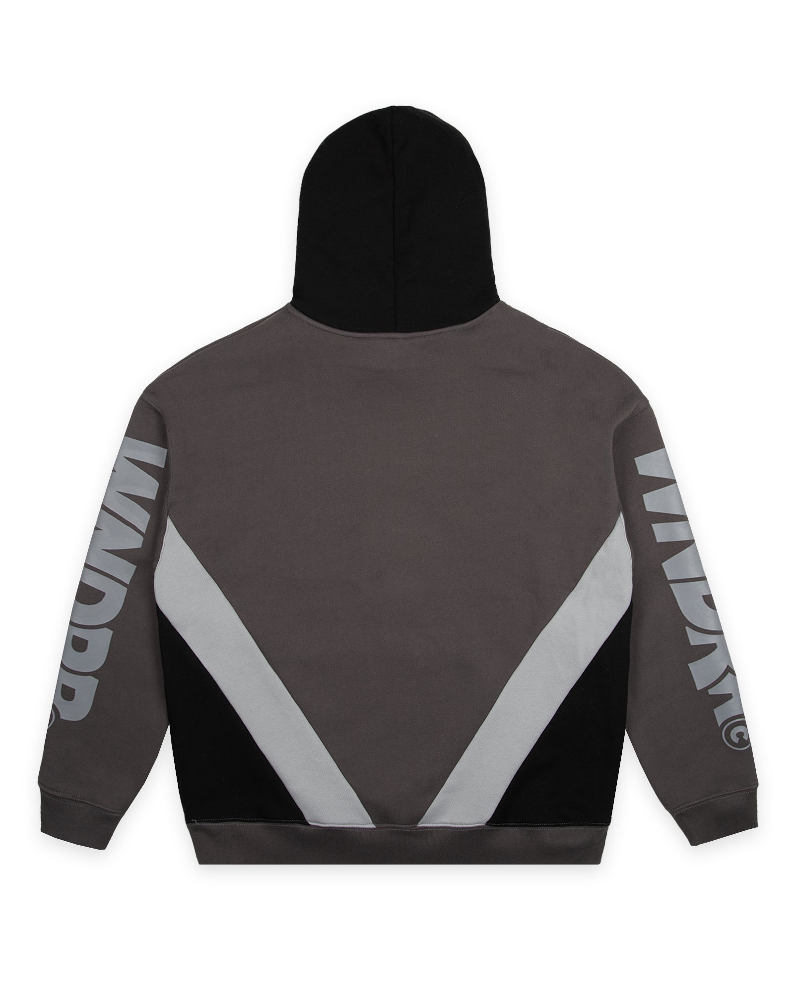 PRIVACY PANEL HOOD SWEAT - GREY/BLACK