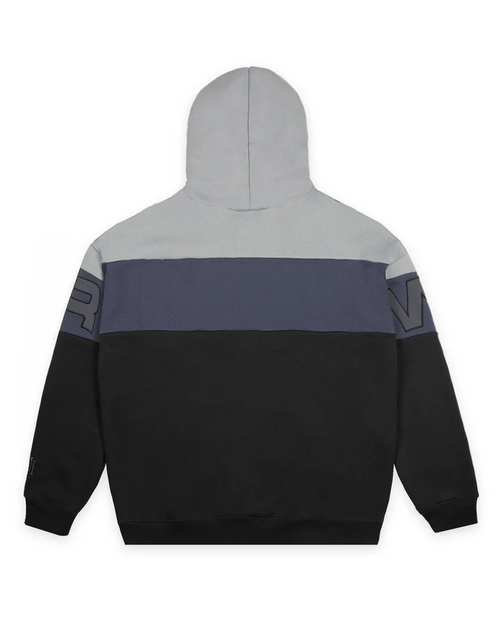 PRIMER PANEL HOOD SWEAT - GREY/FADED BLACK