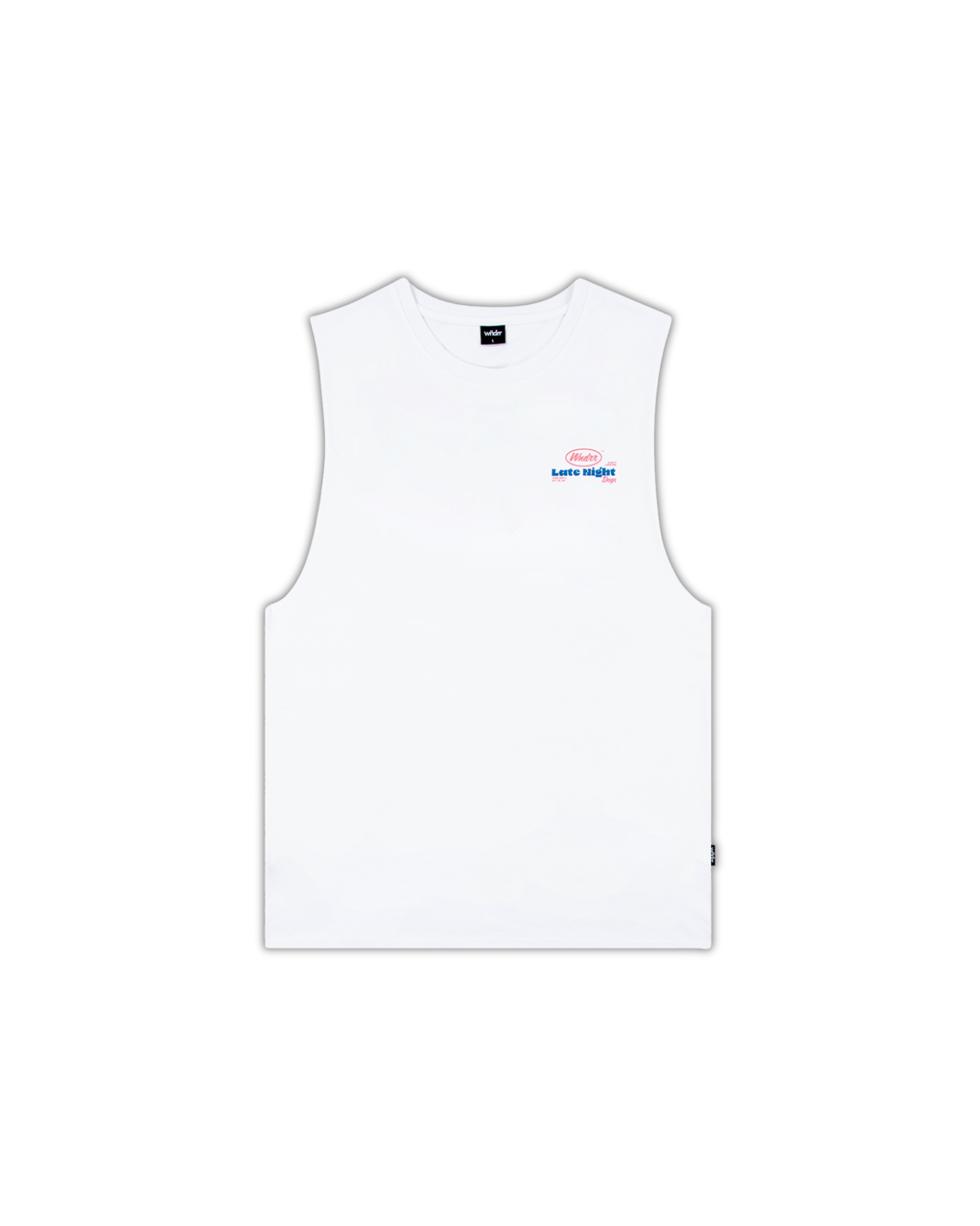 HOT DOG MUSCLE TOP - WHITE