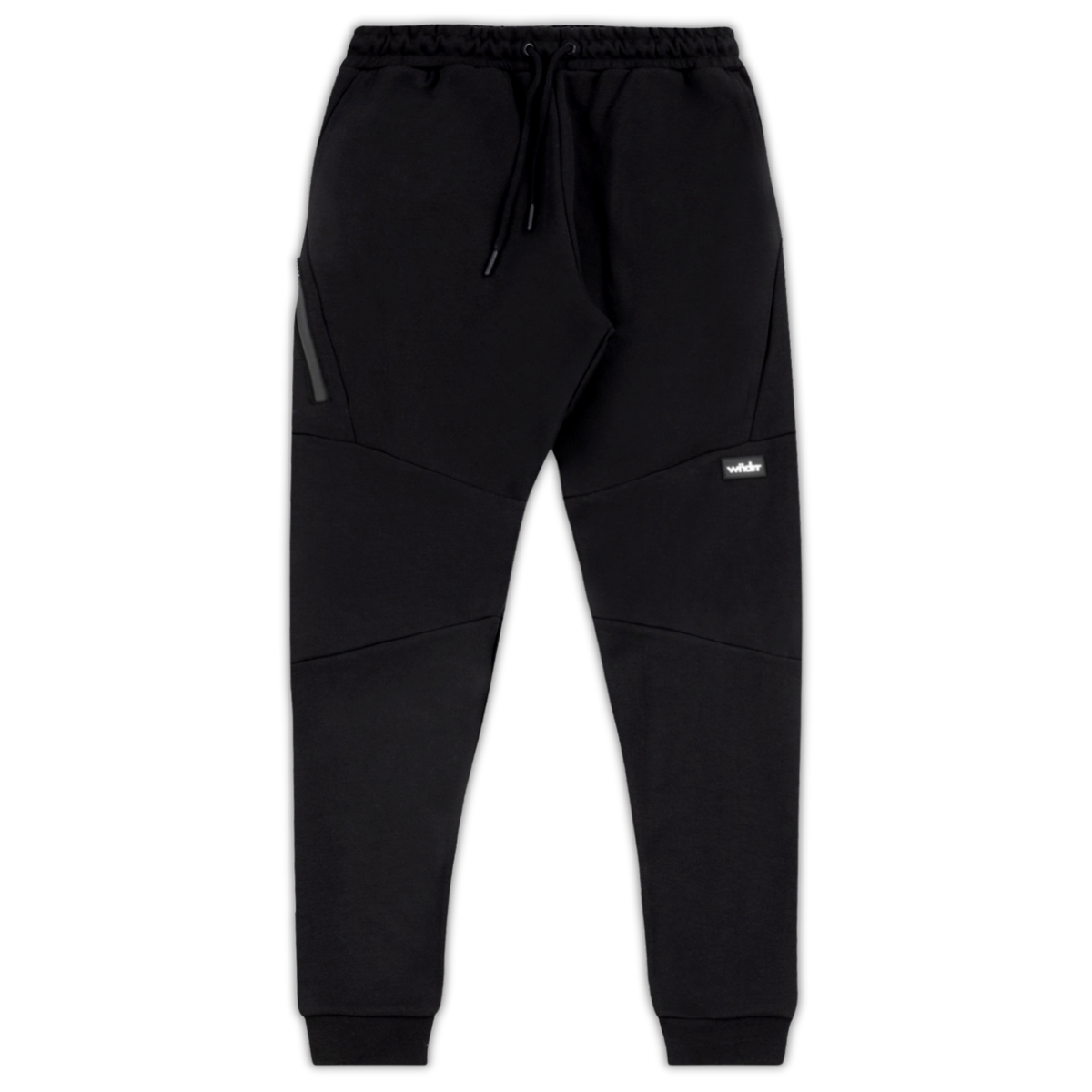 Hoxton V2 Tech Trackpant-Black with Dropped Crotch | WNDRR