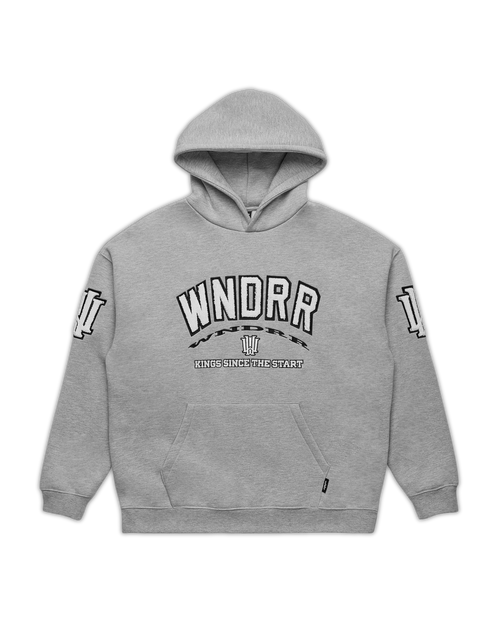 INSTITUTE HOOD SWEAT - GREY MARLE