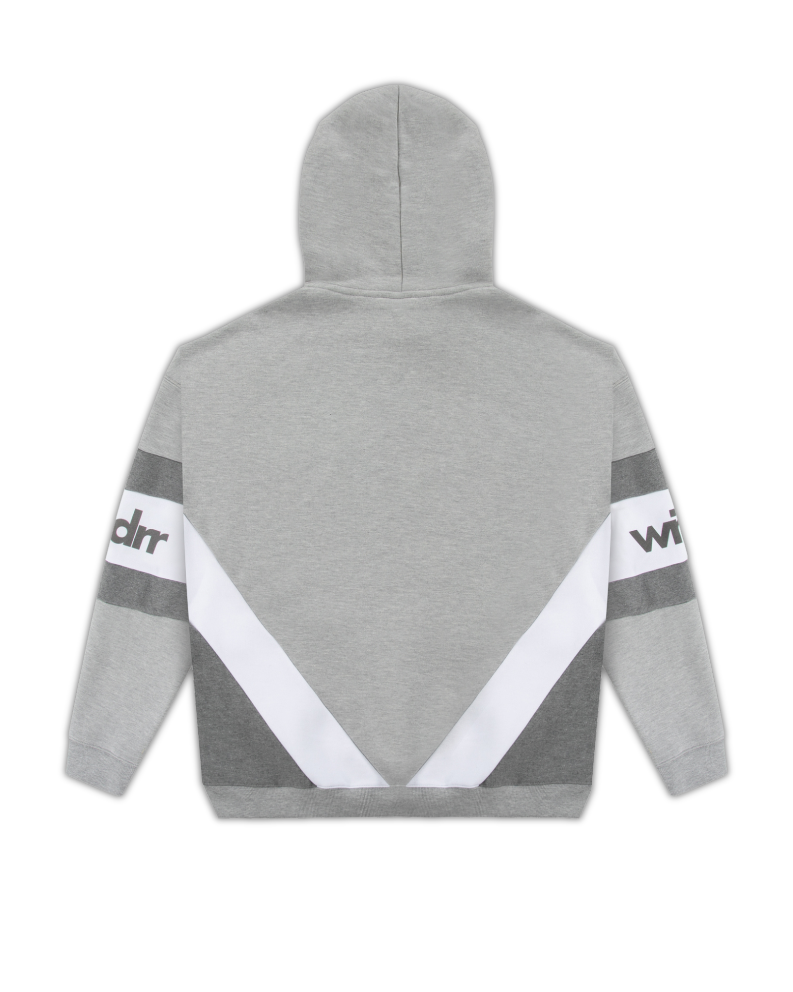 JUNCTION PANEL HOOD SWEAT - GREY MARLE