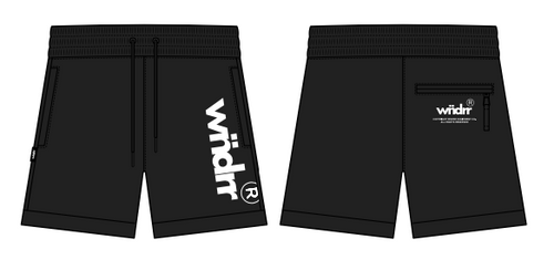 OFFCUT TECH TRACKSHORT - BLACK