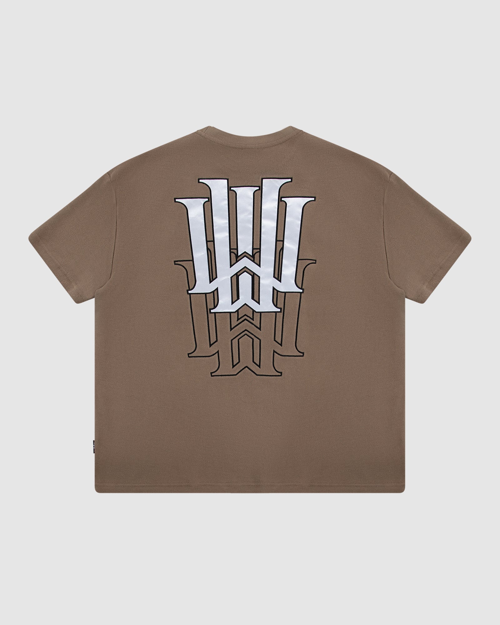 FADED FRENCH TERRY TEE - TAUPE