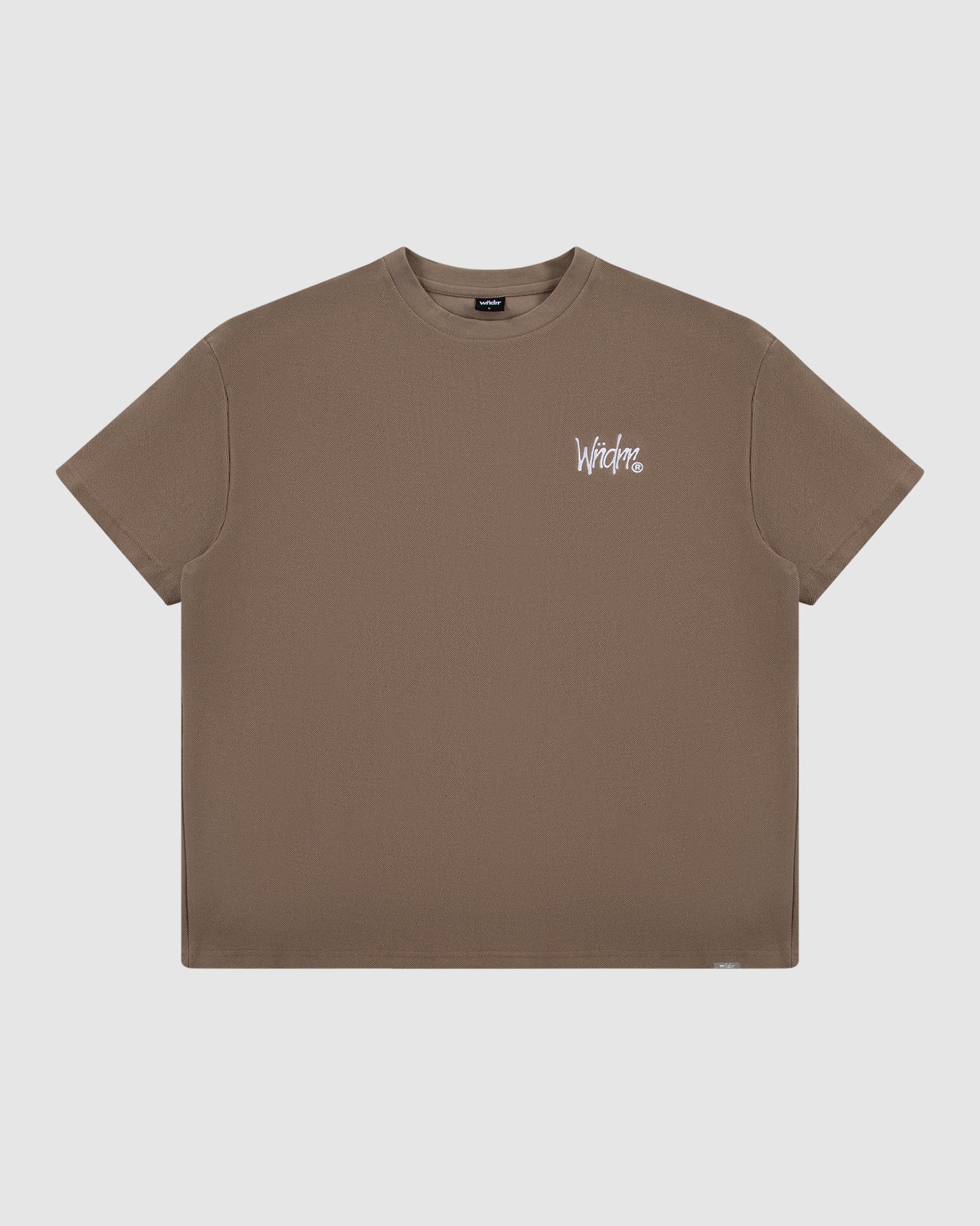 FADED FRENCH TERRY TEE - TAUPE