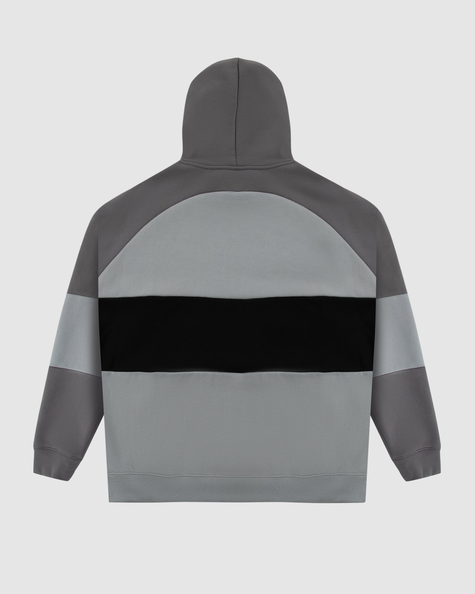 COMBINE PANEL HOOD SWEAT - CEMENT GREY/DARK GREY