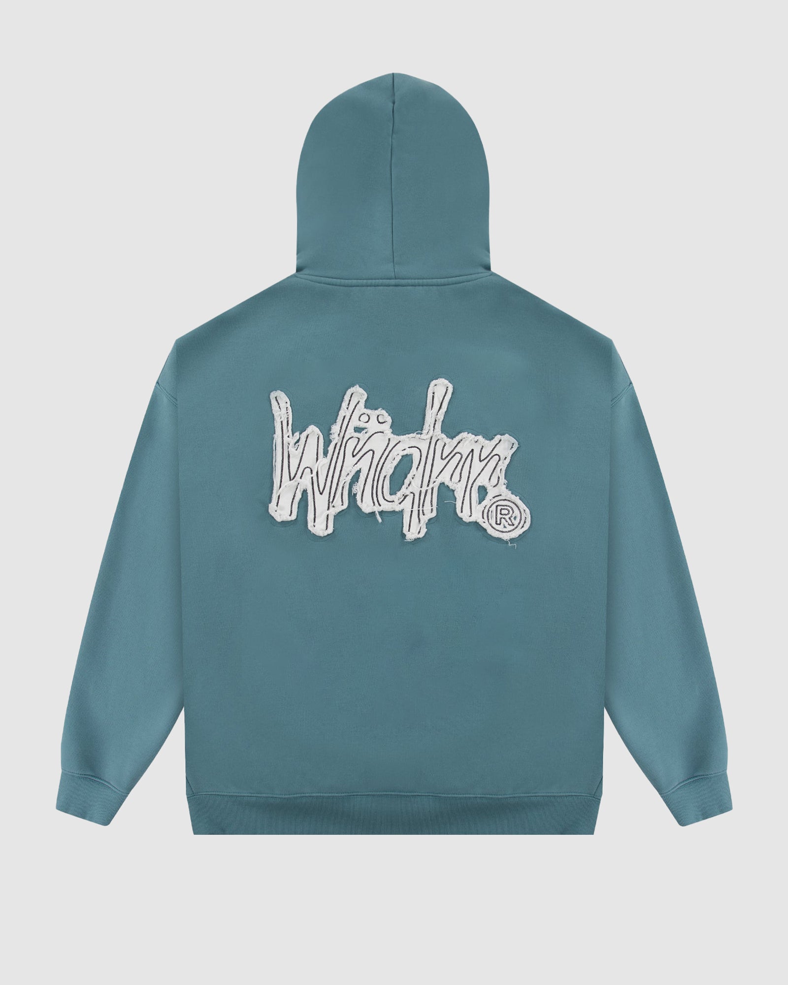 FRAYED HOOD SWEAT - DUSK BLUE