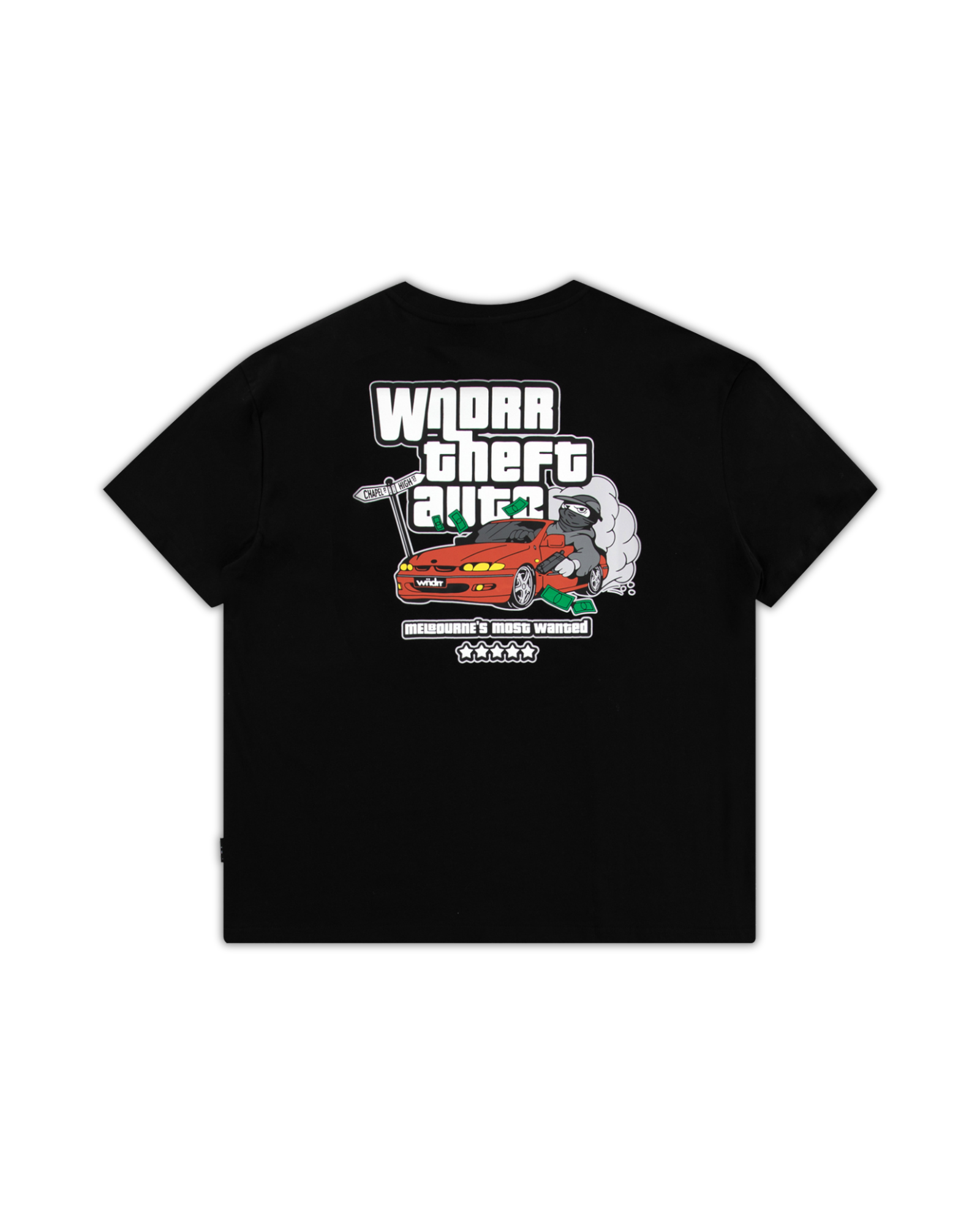MOST WANTED BOX FIT TEE - BLACK