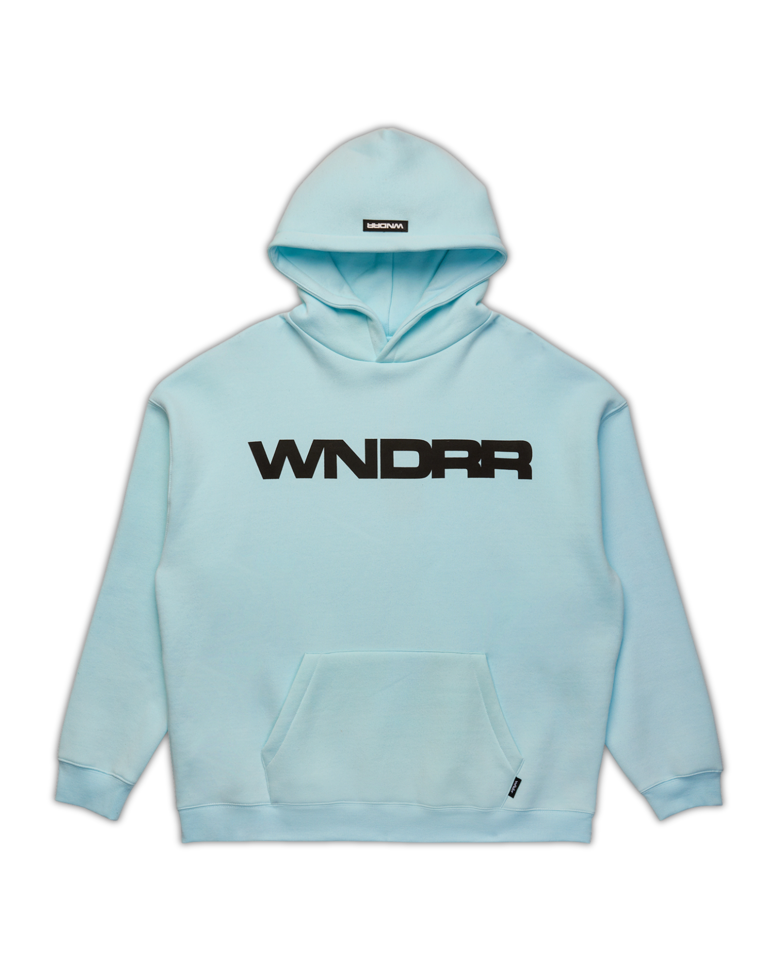MOTIF HOOD SWEAT - BABY BLUE