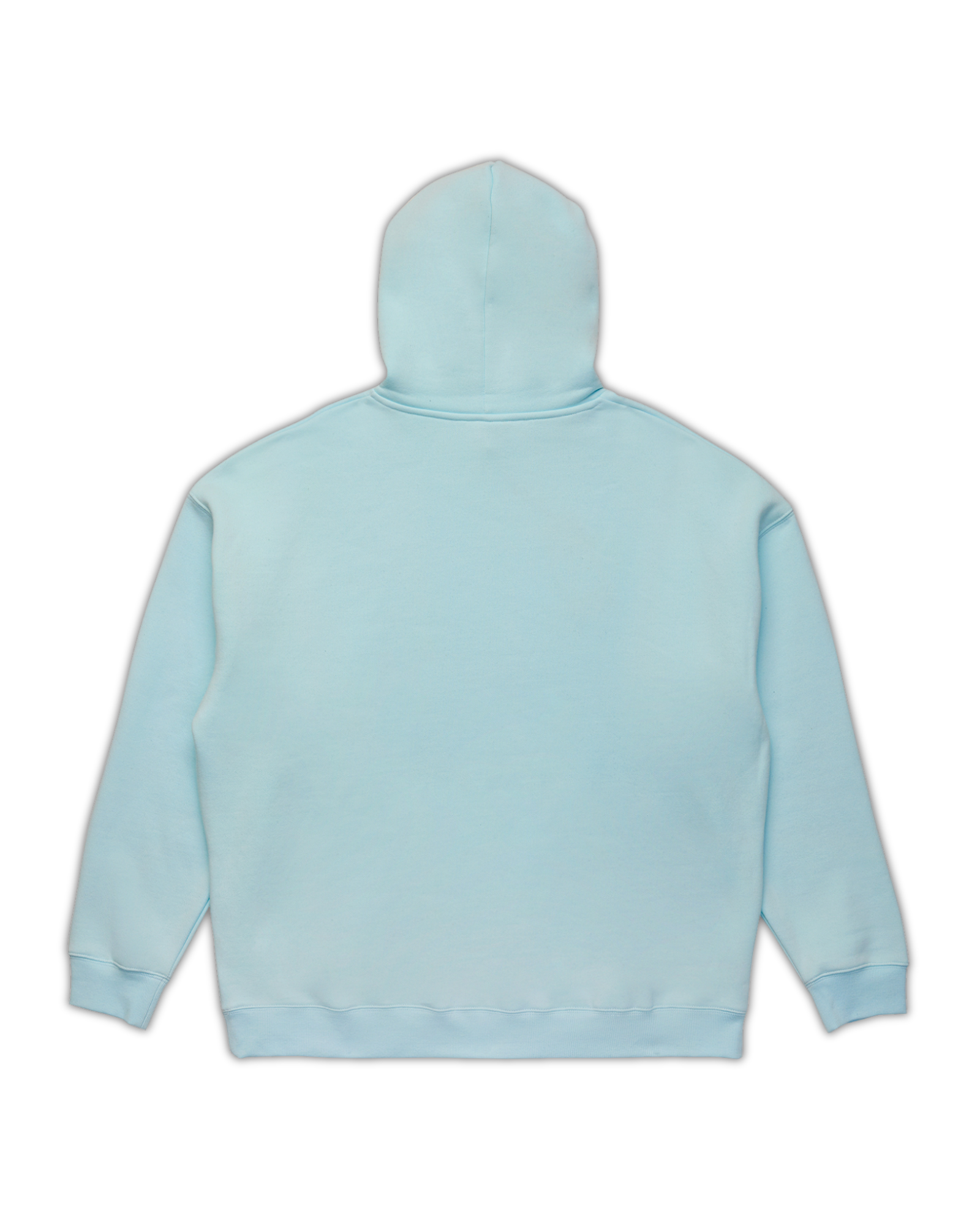 MOTIF HOOD SWEAT - BABY BLUE