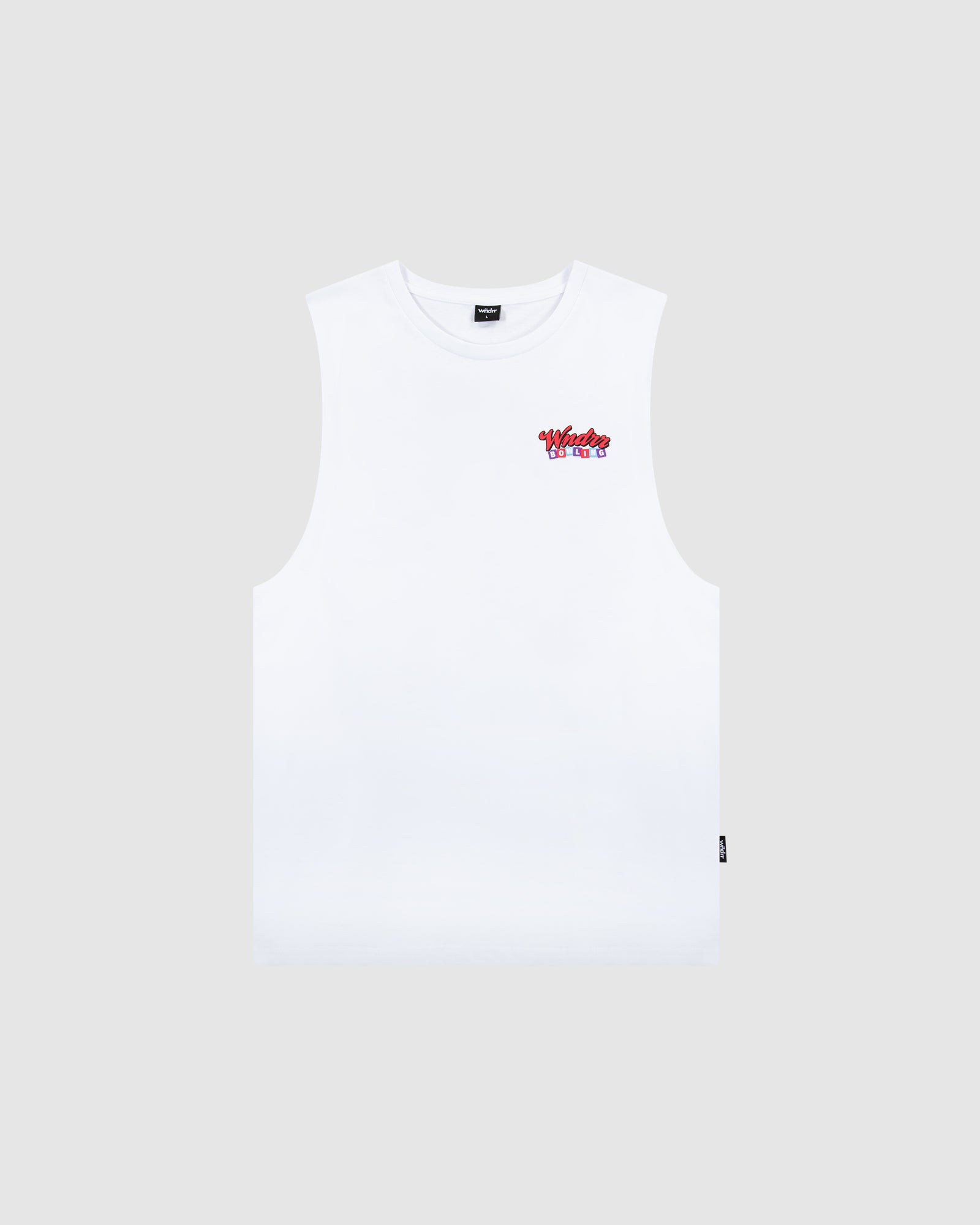 BOWLING MUSCLE TOP - WHITE