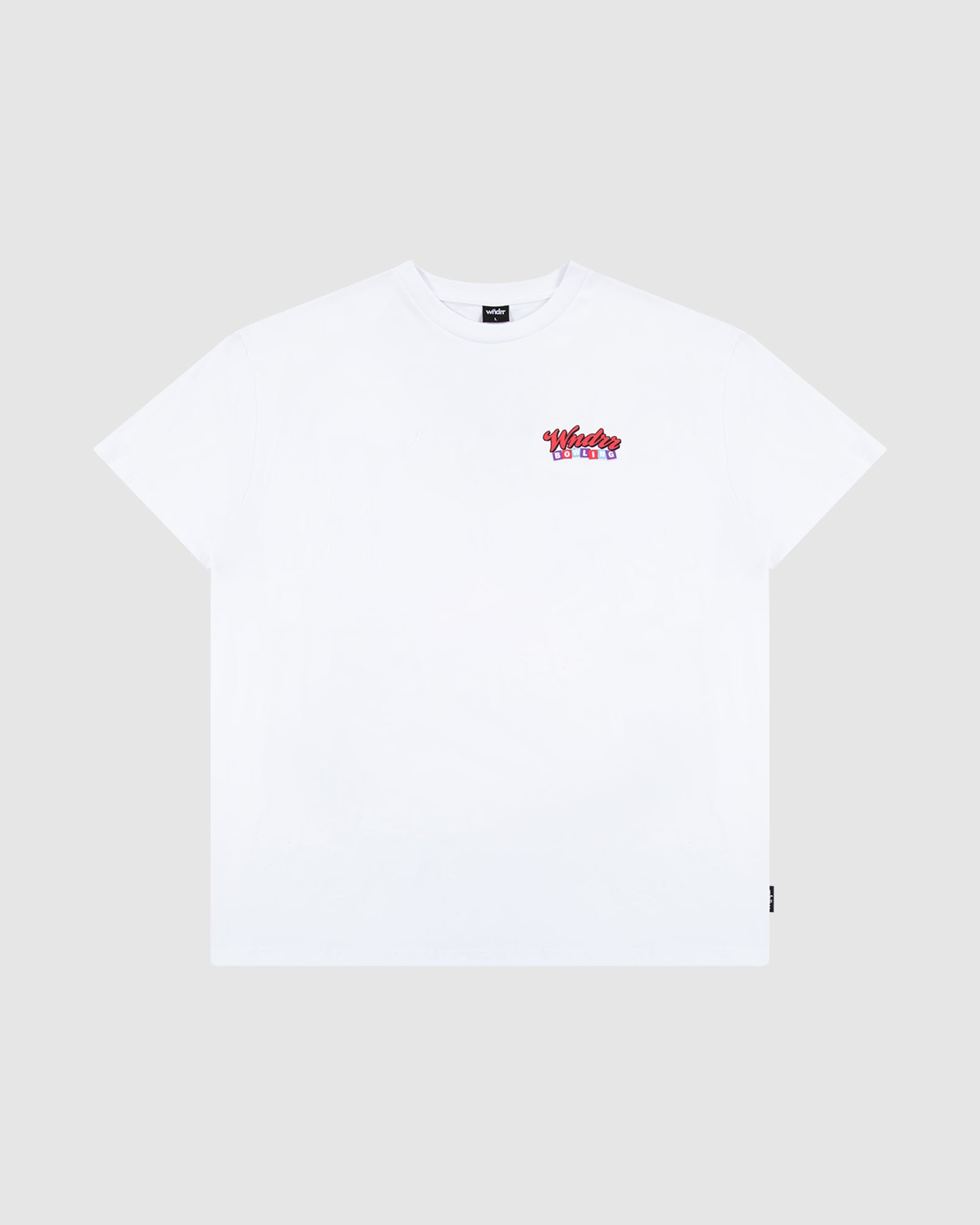 BOWLING BOX FIT TEE - WHITE