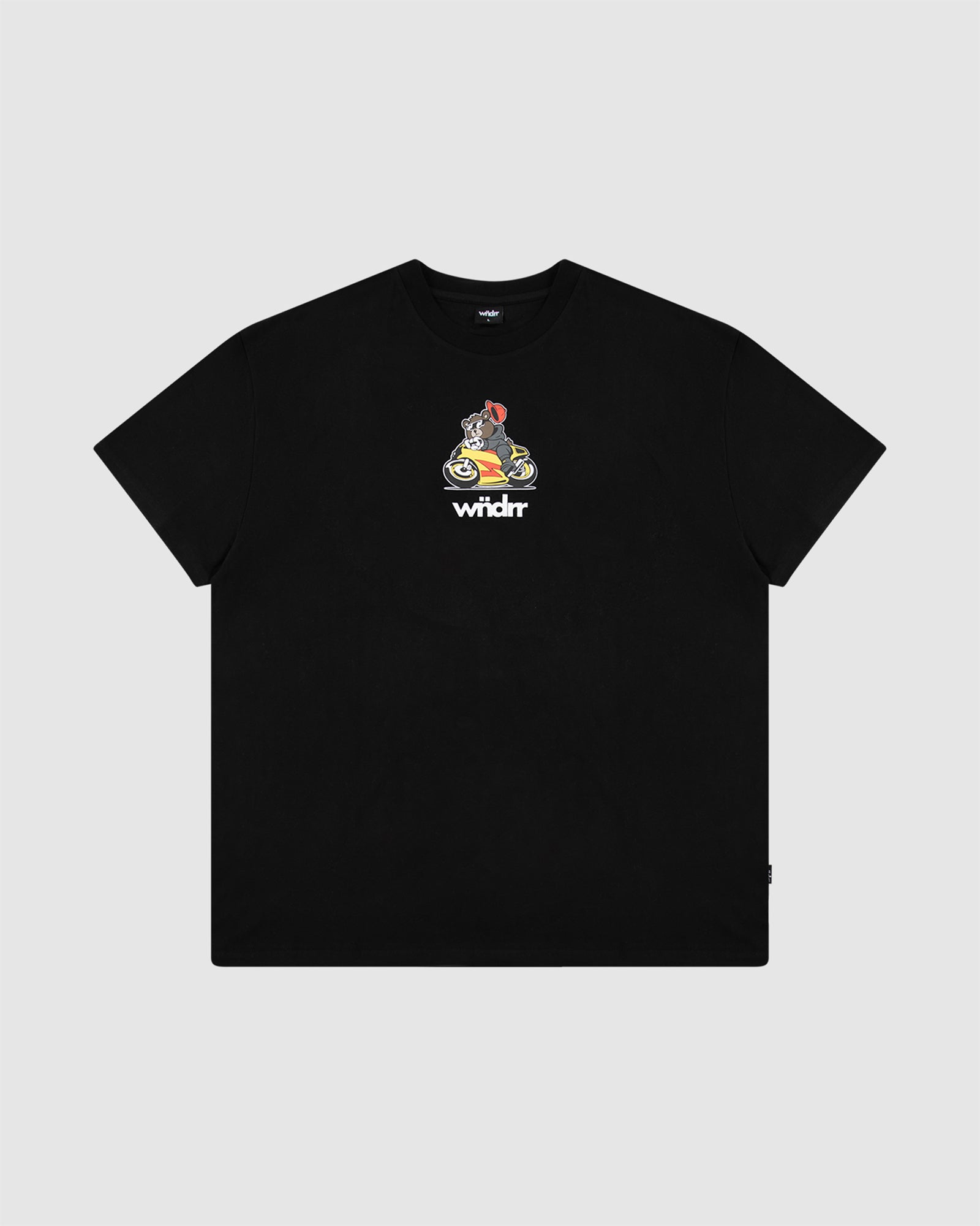 BIKER BOX FIT TEE - BLACK