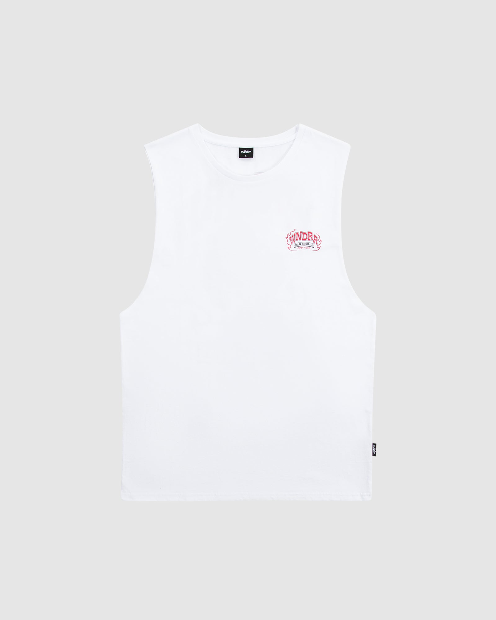 BAR & GRILL MUSCLE TOP - WHITE