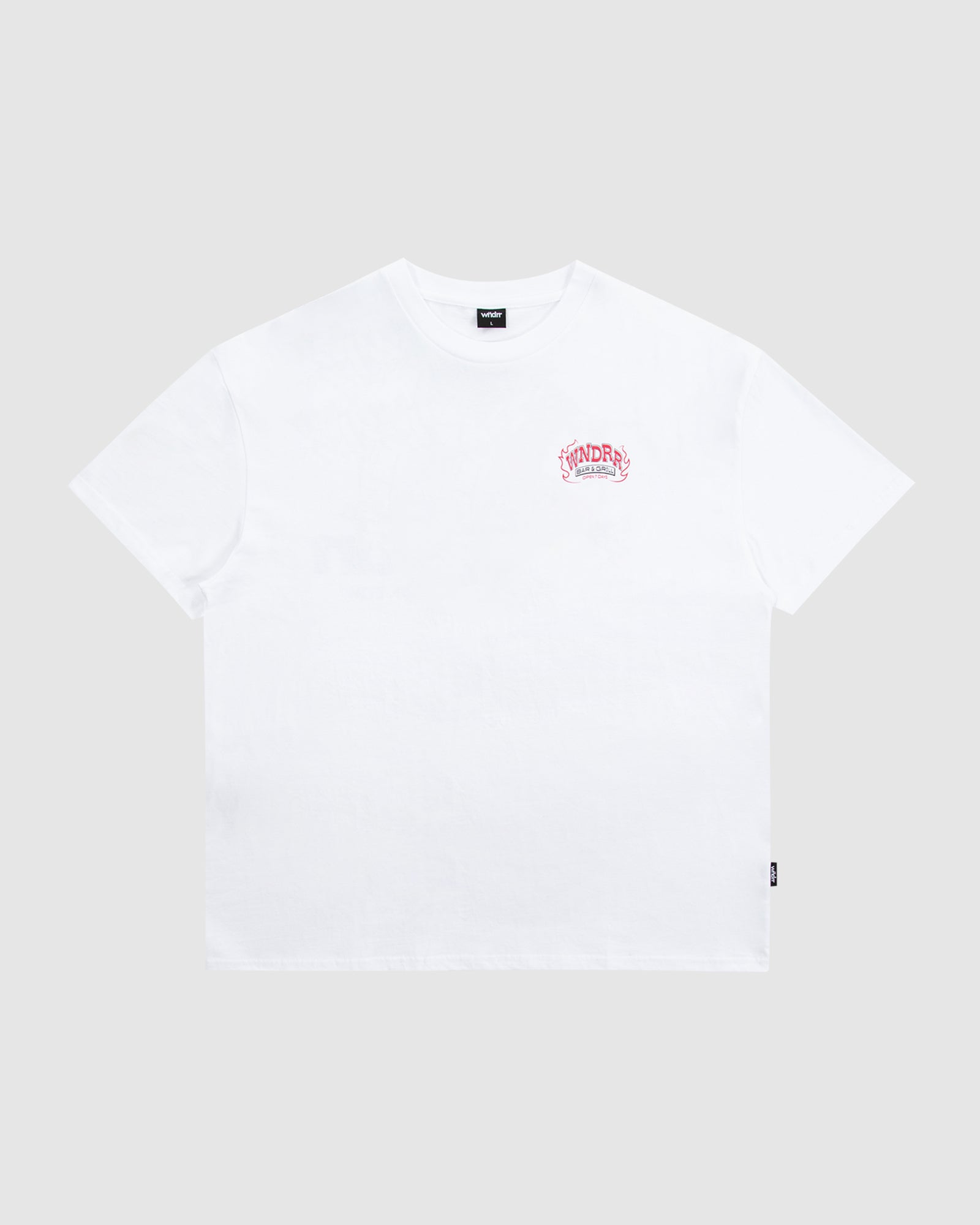 BAR & GRILL BOX FIT TEE - WHITE