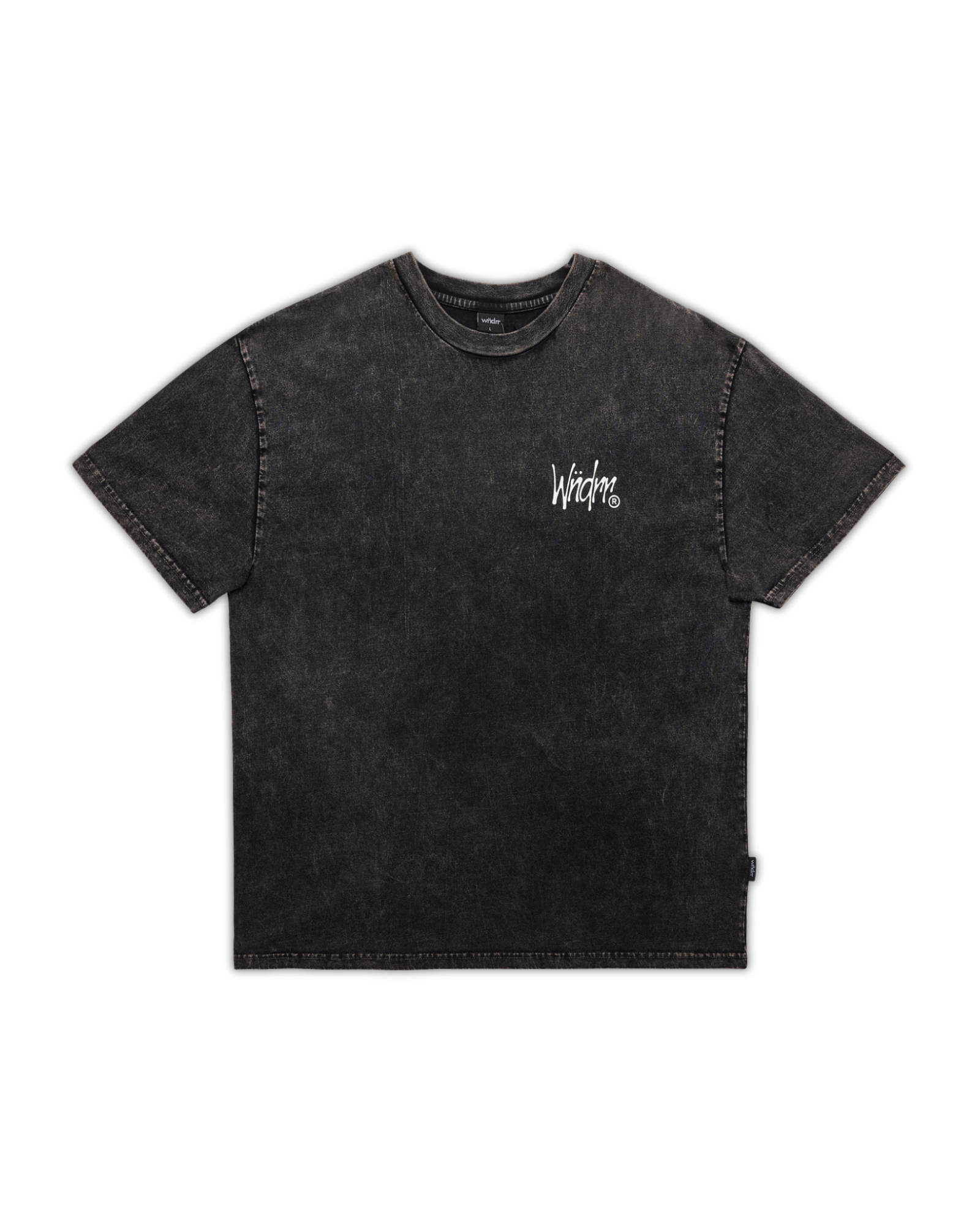 PRECURSOR BOX FIT TEE - WASHED BLACK