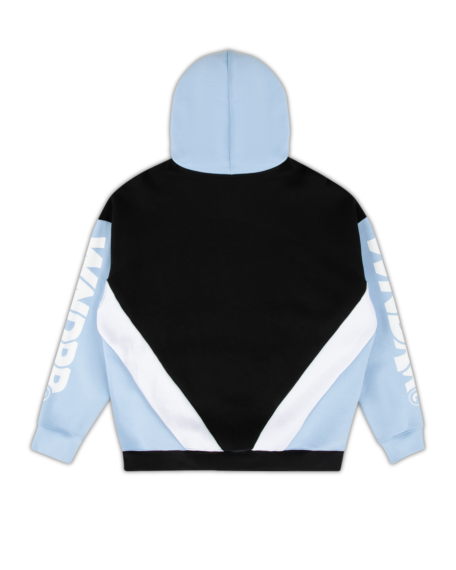PRIVACY PANEL HOOD SWEAT - BLACK/AIR BLUE