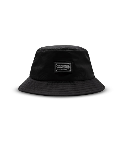 REFRAIN NYLON BUCKET HAT - BLACK