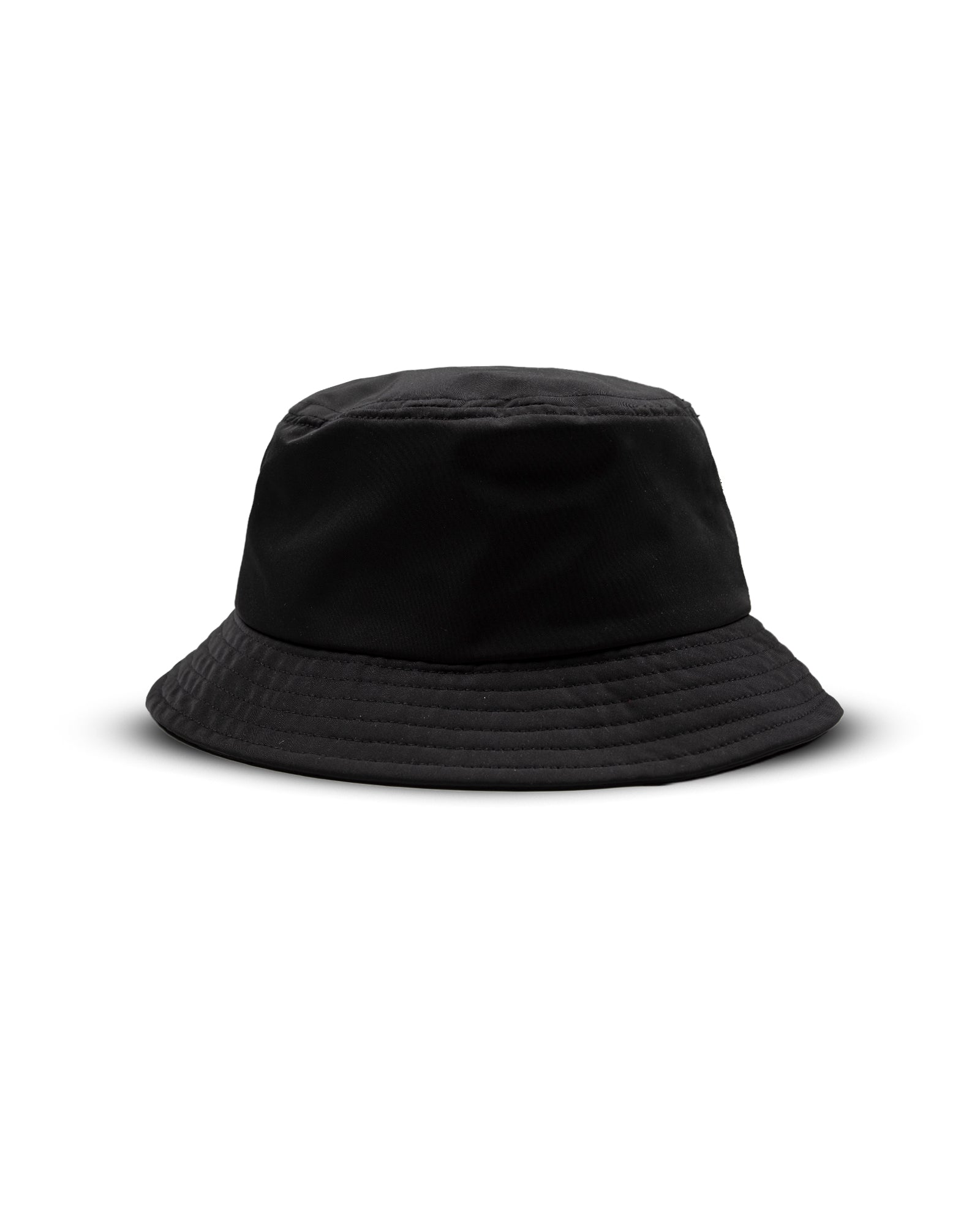 REFRAIN NYLON BUCKET HAT - BLACK