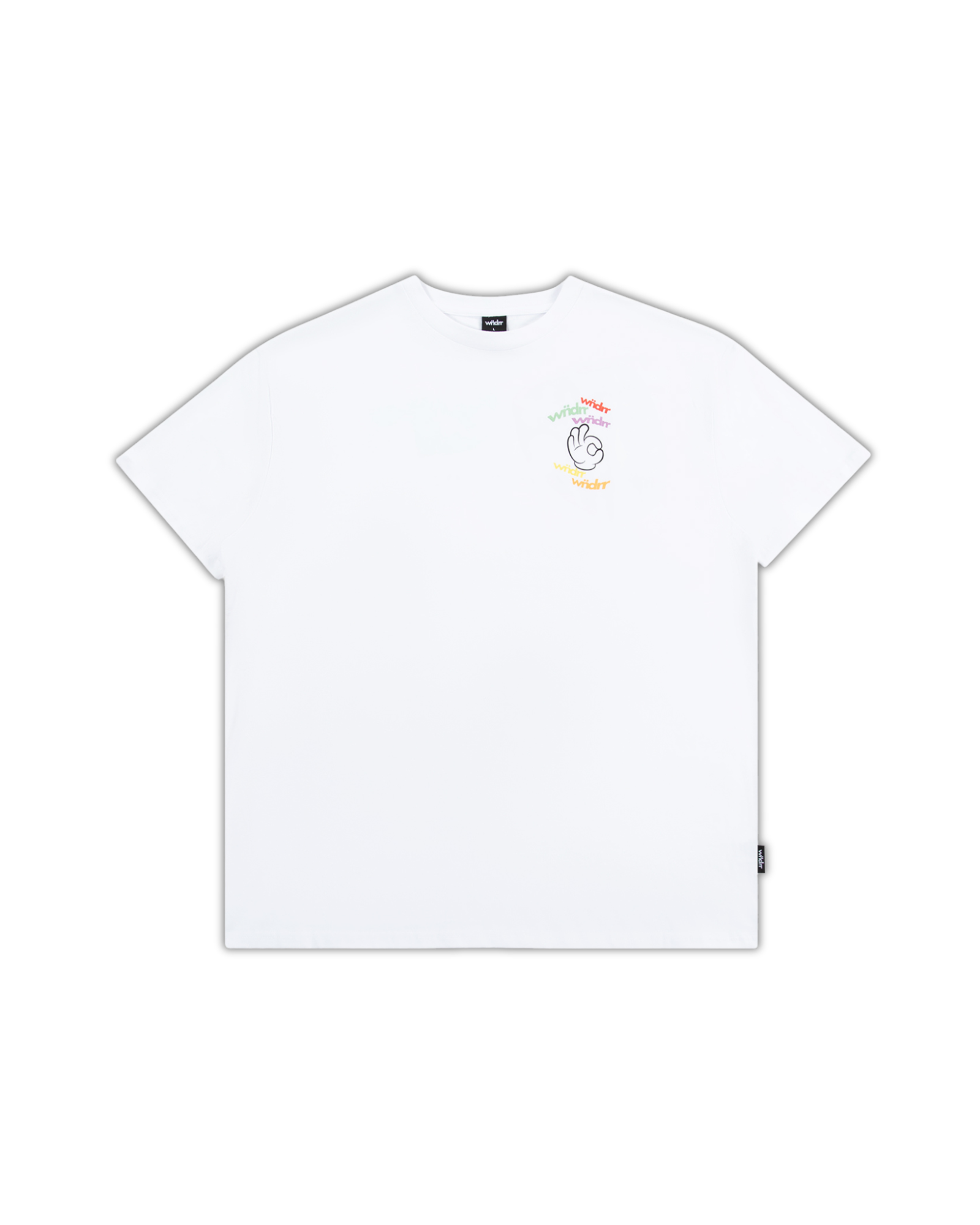 RIBBON BOX FIT TEE - WHITE