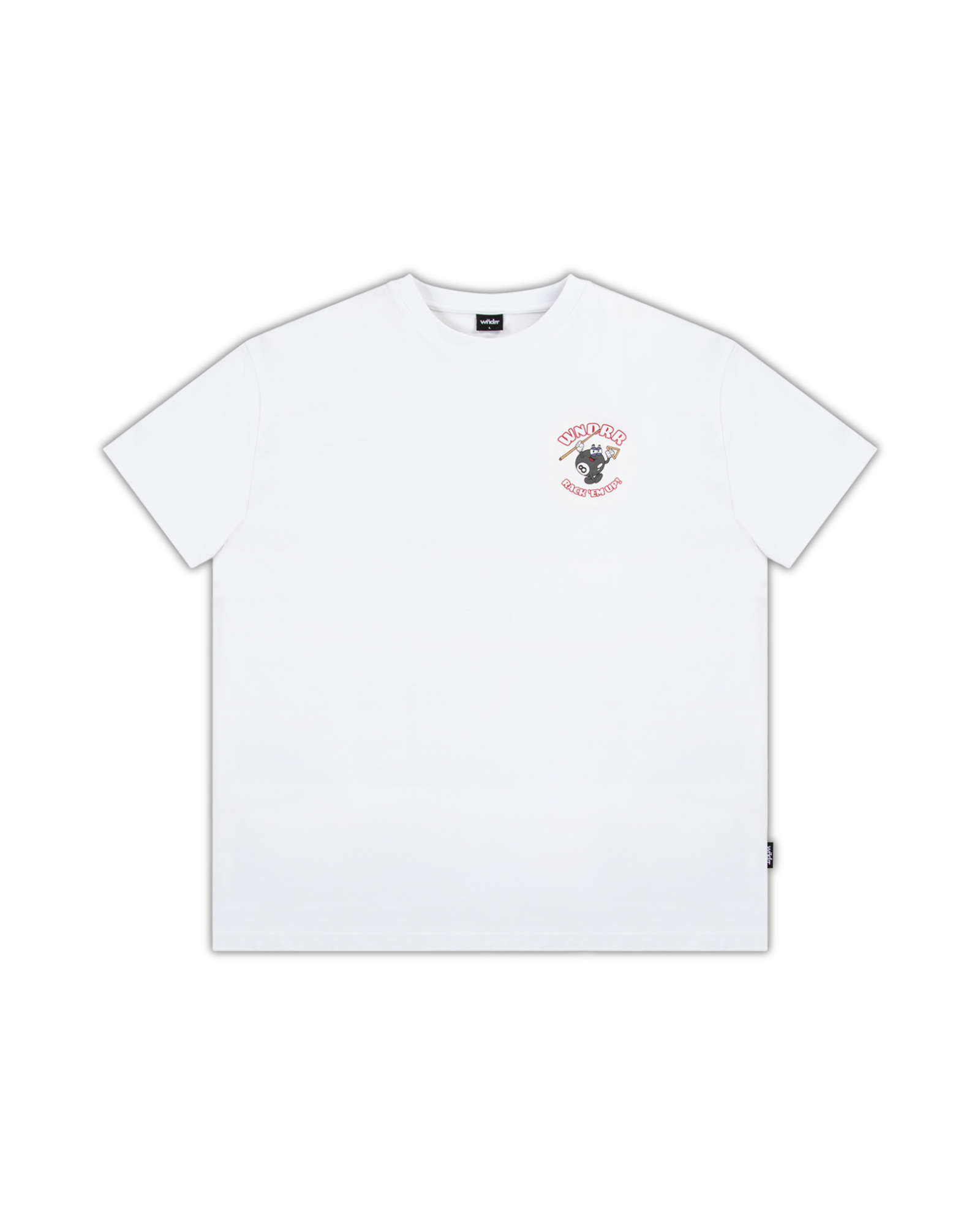 SNOOKER BOX FIT TEE - WHITE