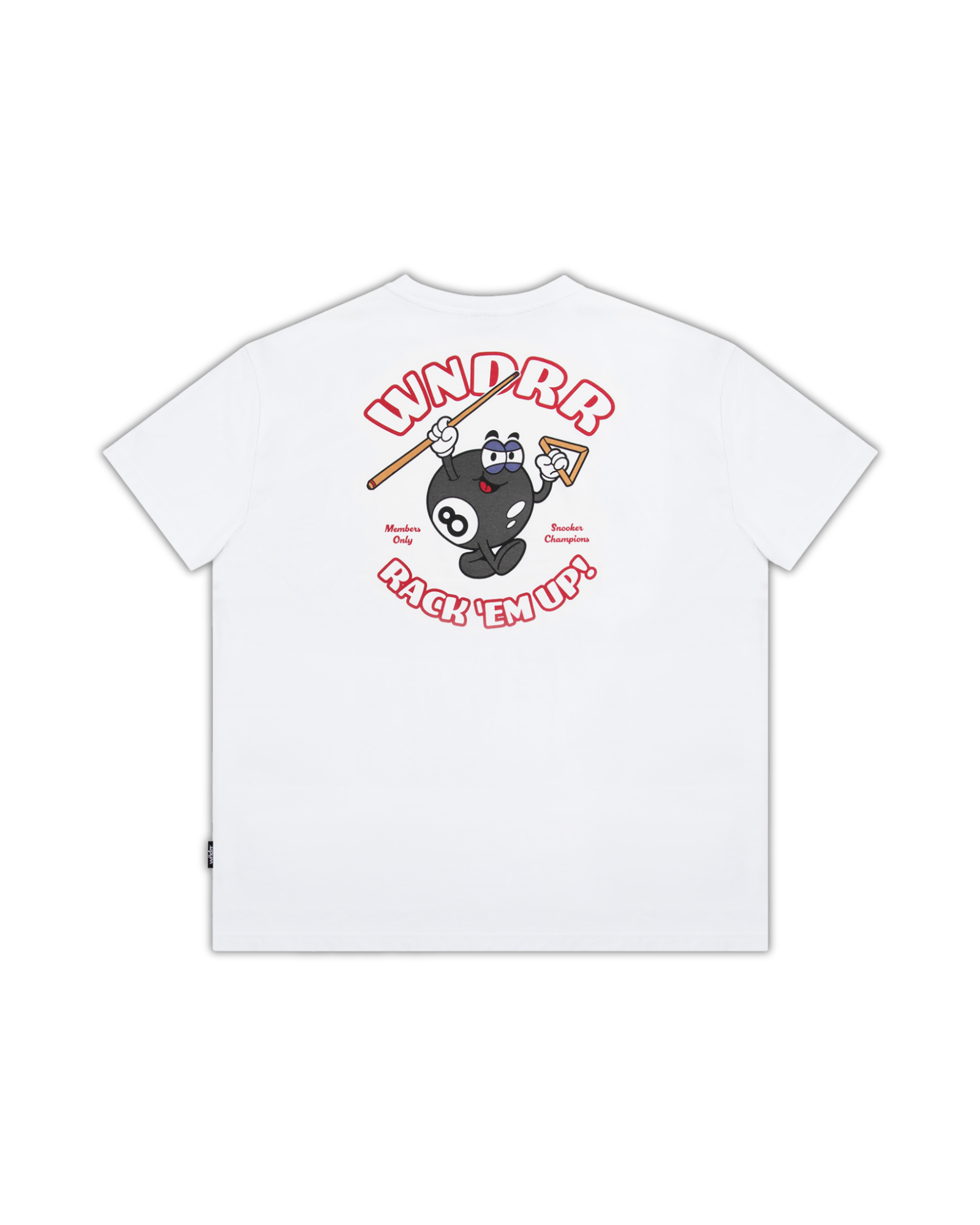 SNOOKER BOX FIT TEE - WHITE