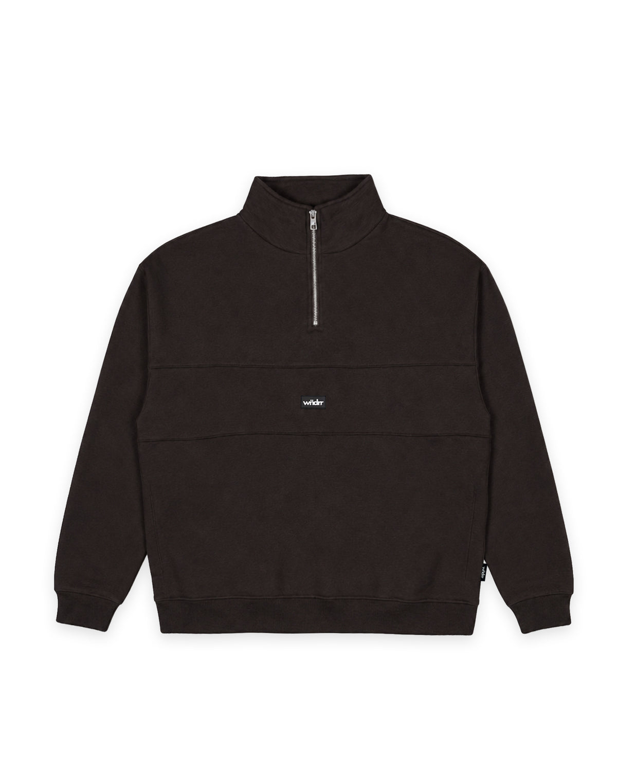 SOHO 1/4 ZIP SWEAT - COFFEE