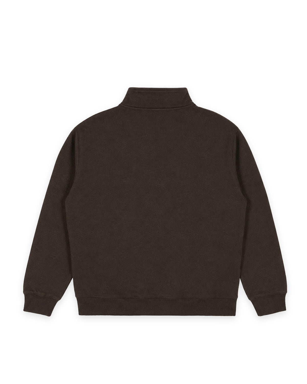 SOHO 1/4 ZIP SWEAT - COFFEE