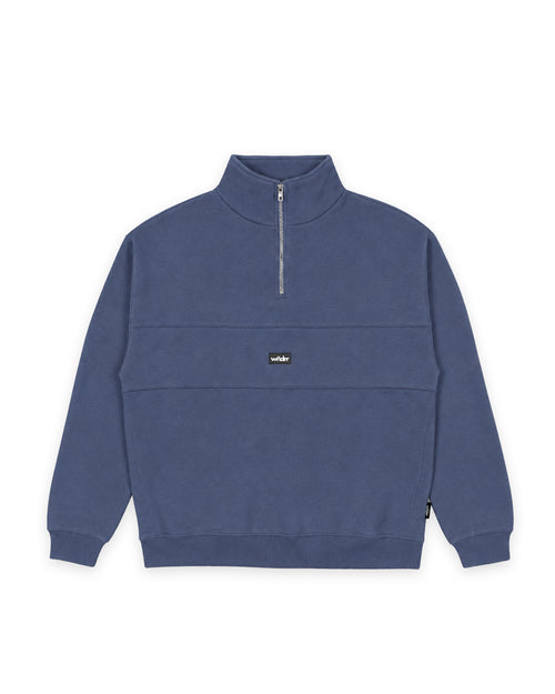 SOHO 1/4 ZIP SWEAT - STORM BLUE