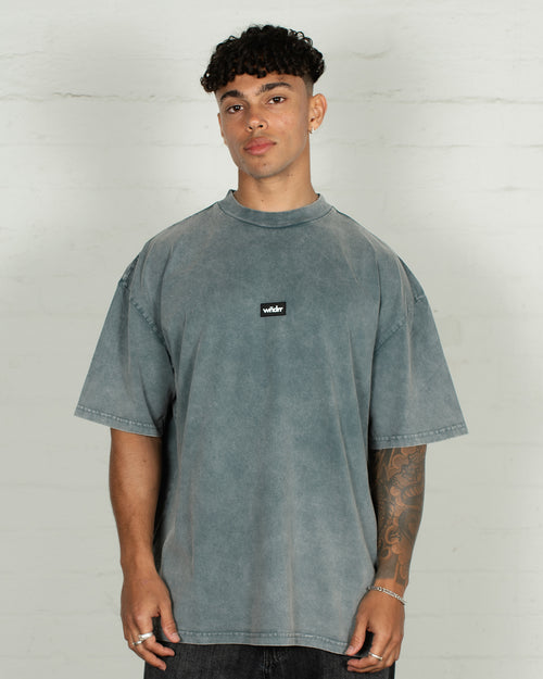 SOHO CLUB TEE - WASHED GREY