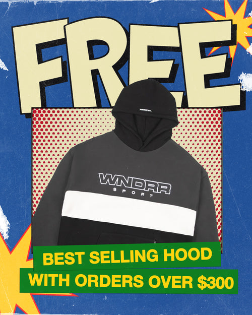 STARTER PANEL HOOD SWEAT - BLACK