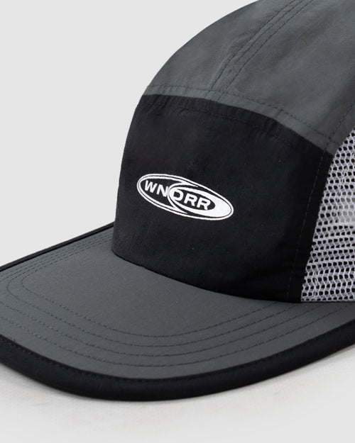 STATION 5 PANEL CAP - BLACK/GREY