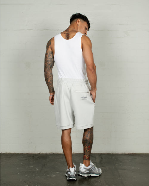 OFFCUT TECH TRACKSHORT - OYSTER
