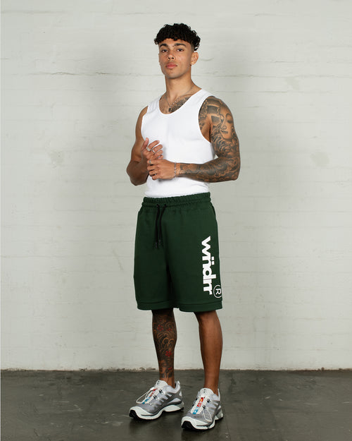OFFCUT TECH TRACKSHORT - FOREST GREEN