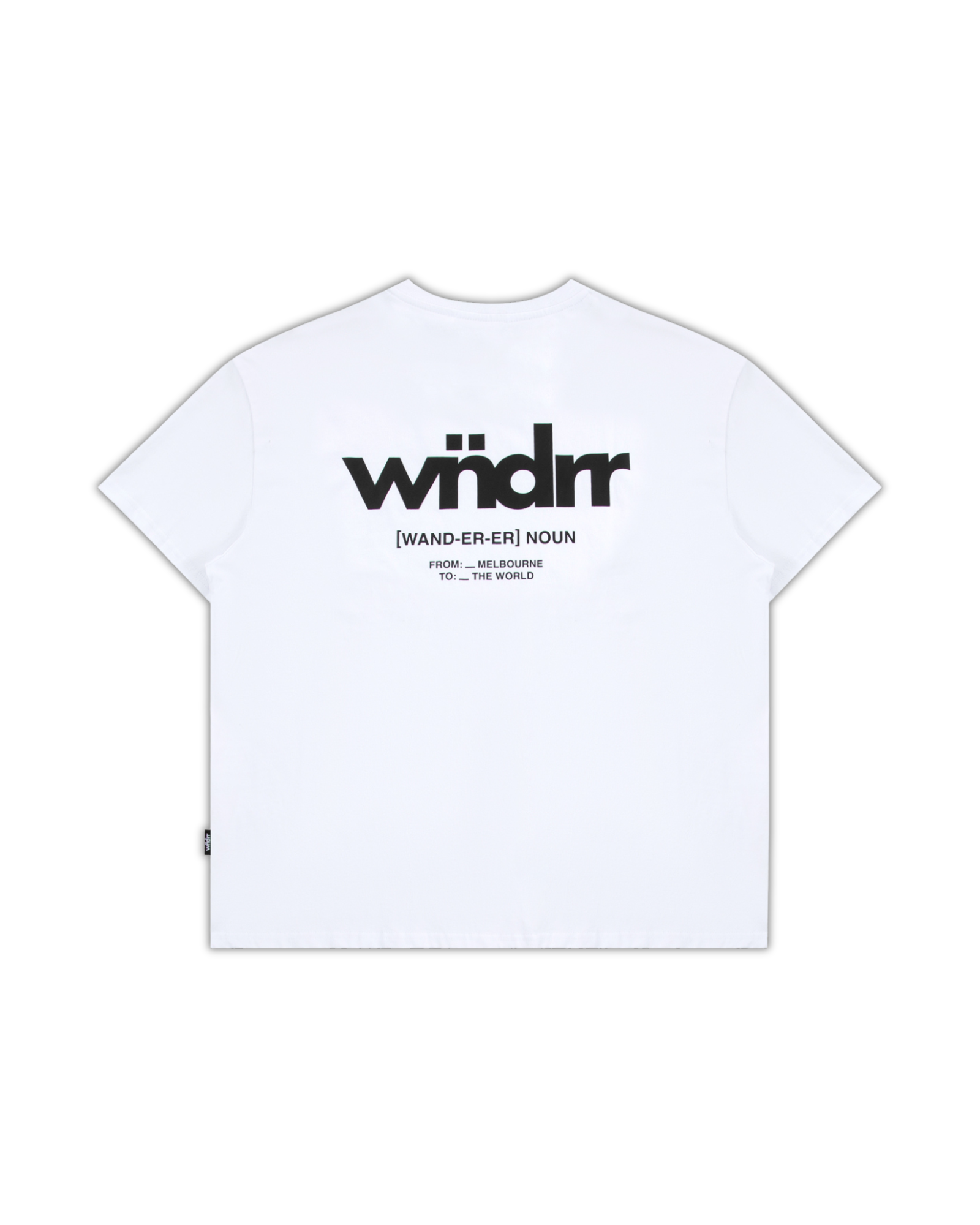 THE WORLD BOX FIT TEE - WHITE