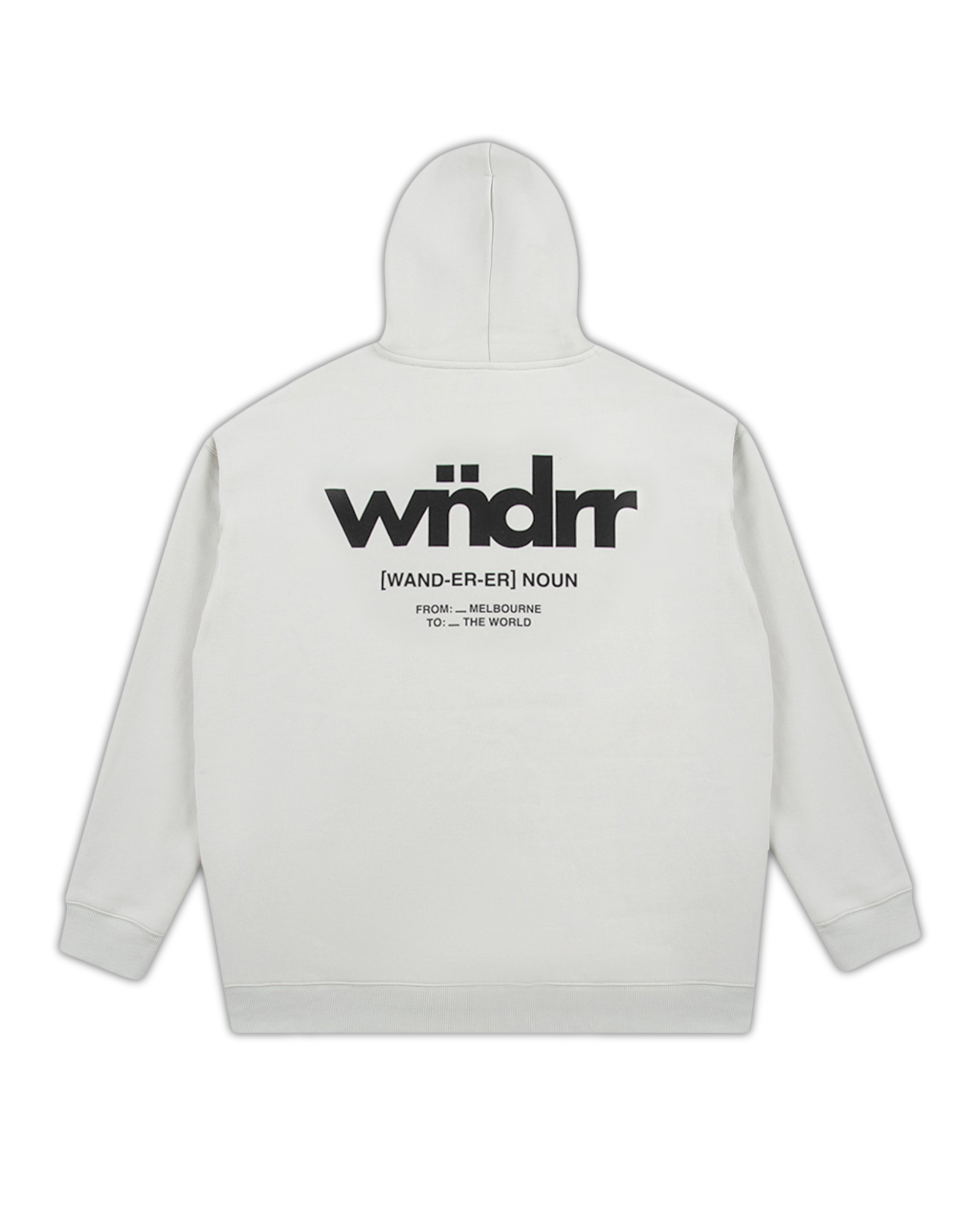 THE WORLD HOOD SWEAT - OYSTER