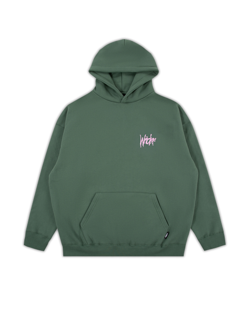 TOP TIER HOOD SWEAT - DARK GREEN