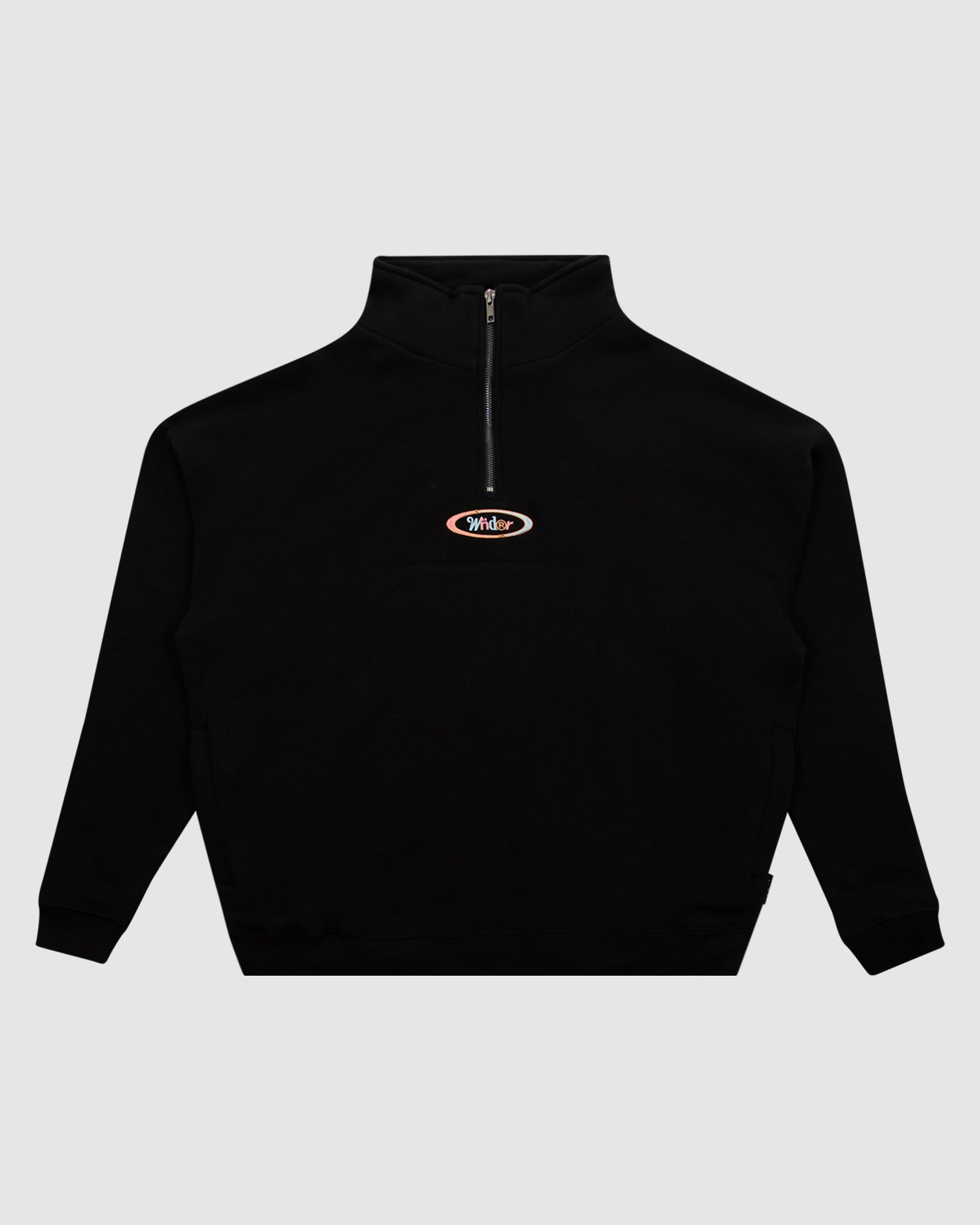 ELLIPSE 1/4 ZIP SWEAT - BLACK