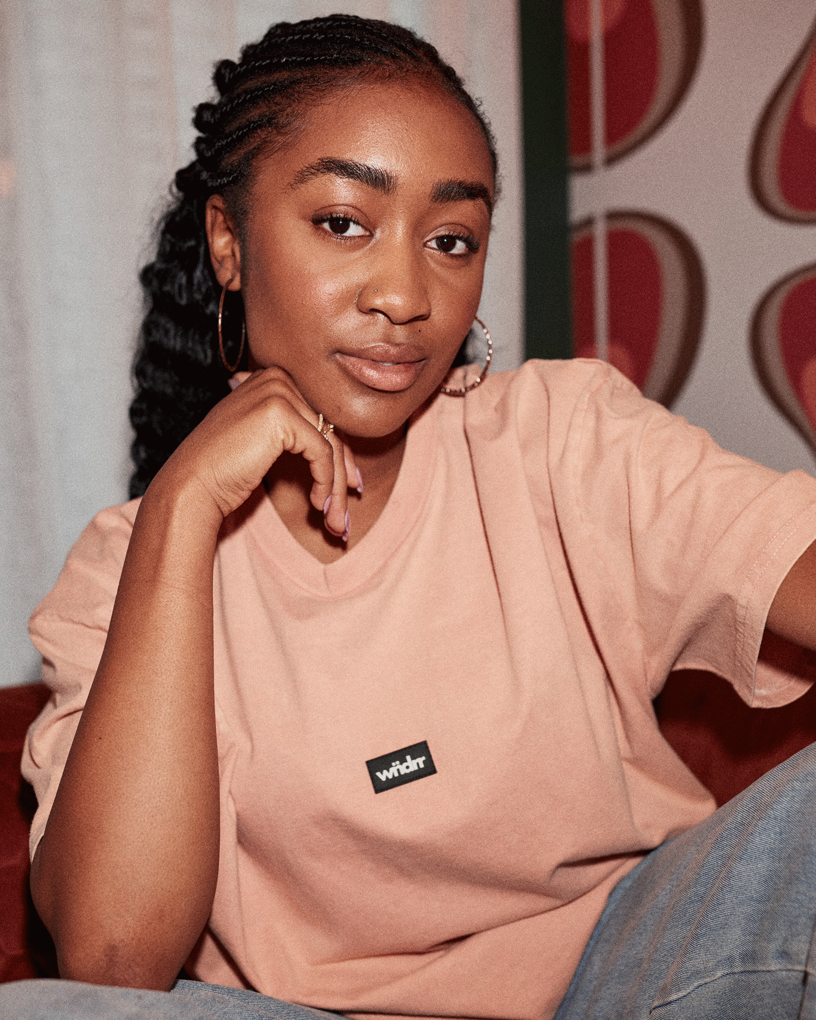 HOXTON VINTAGE FIT TEE - WASHED PEACH
