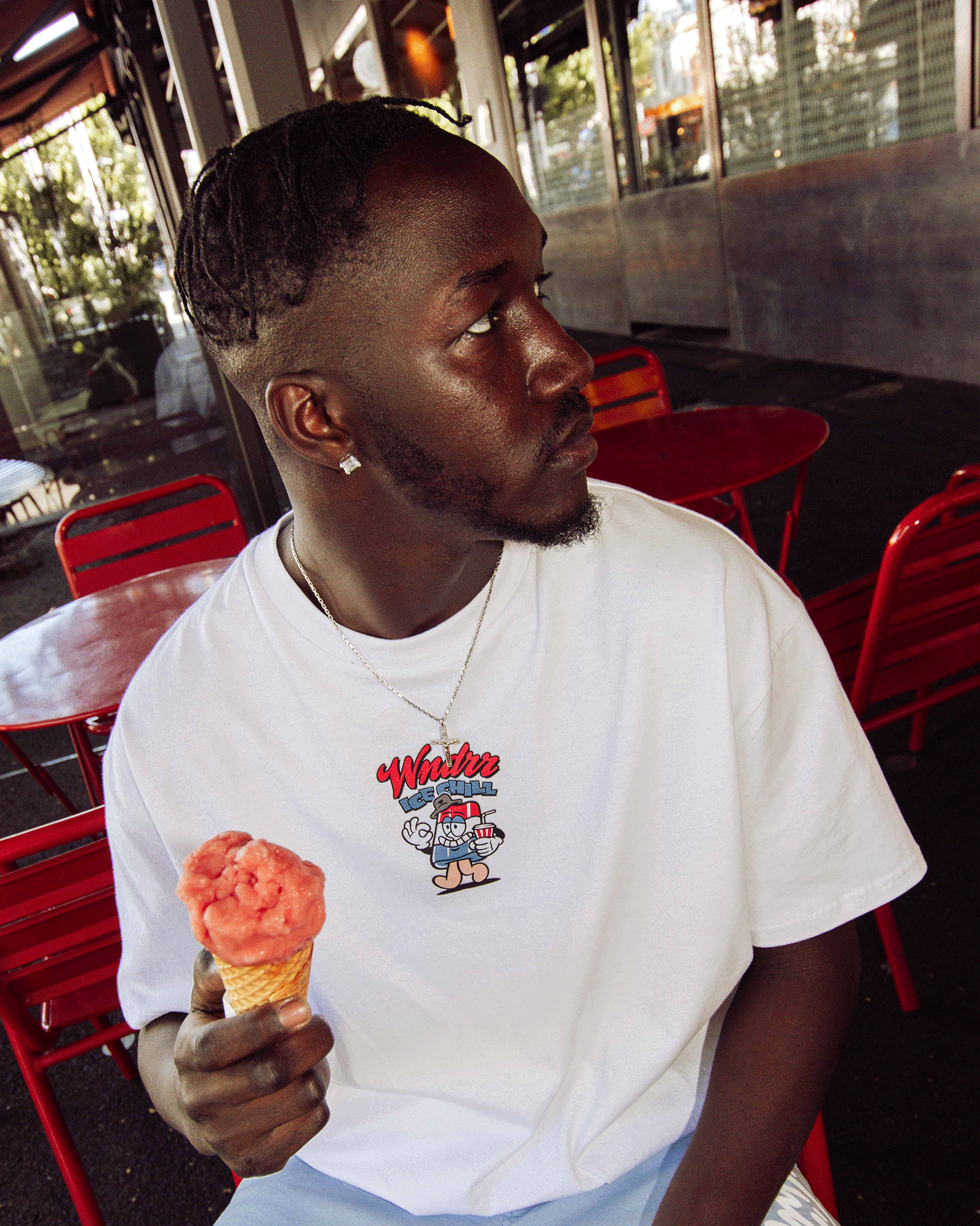 ICE POP BOX FIT TEE - WHITE