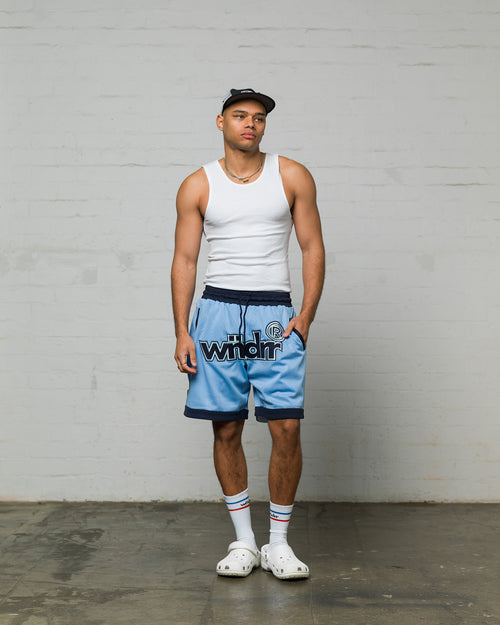OFFCUT COURT SHORT - AIR BLUE/BLUE