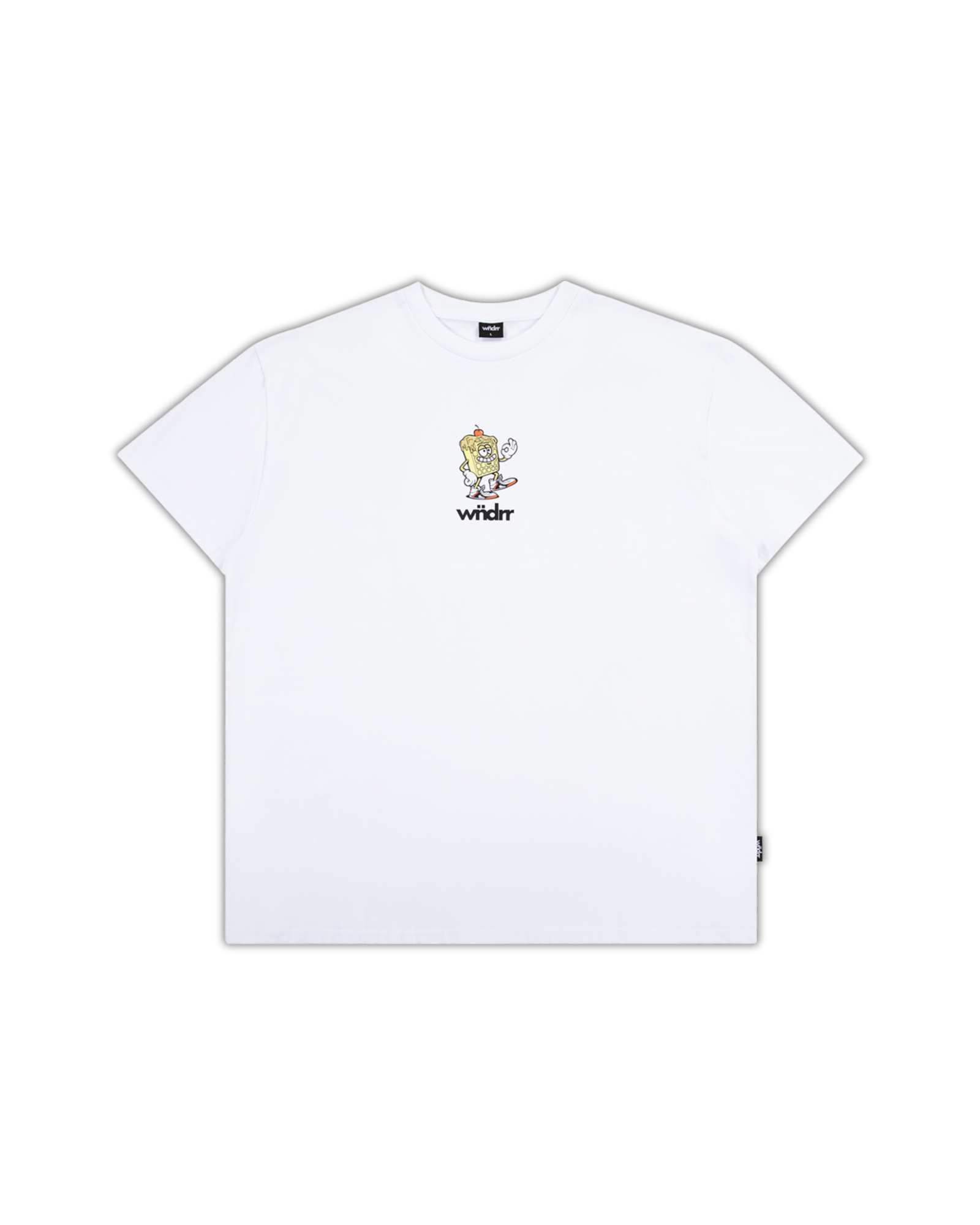 WAFFLE HOUSE BOX FIT TEE - WHITE