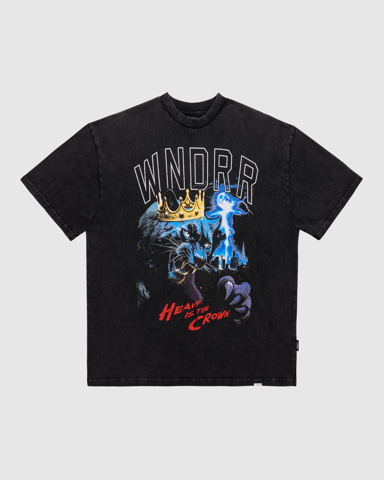 MONARCH HEAVY WEIGHT TEE - WASHED BLACK