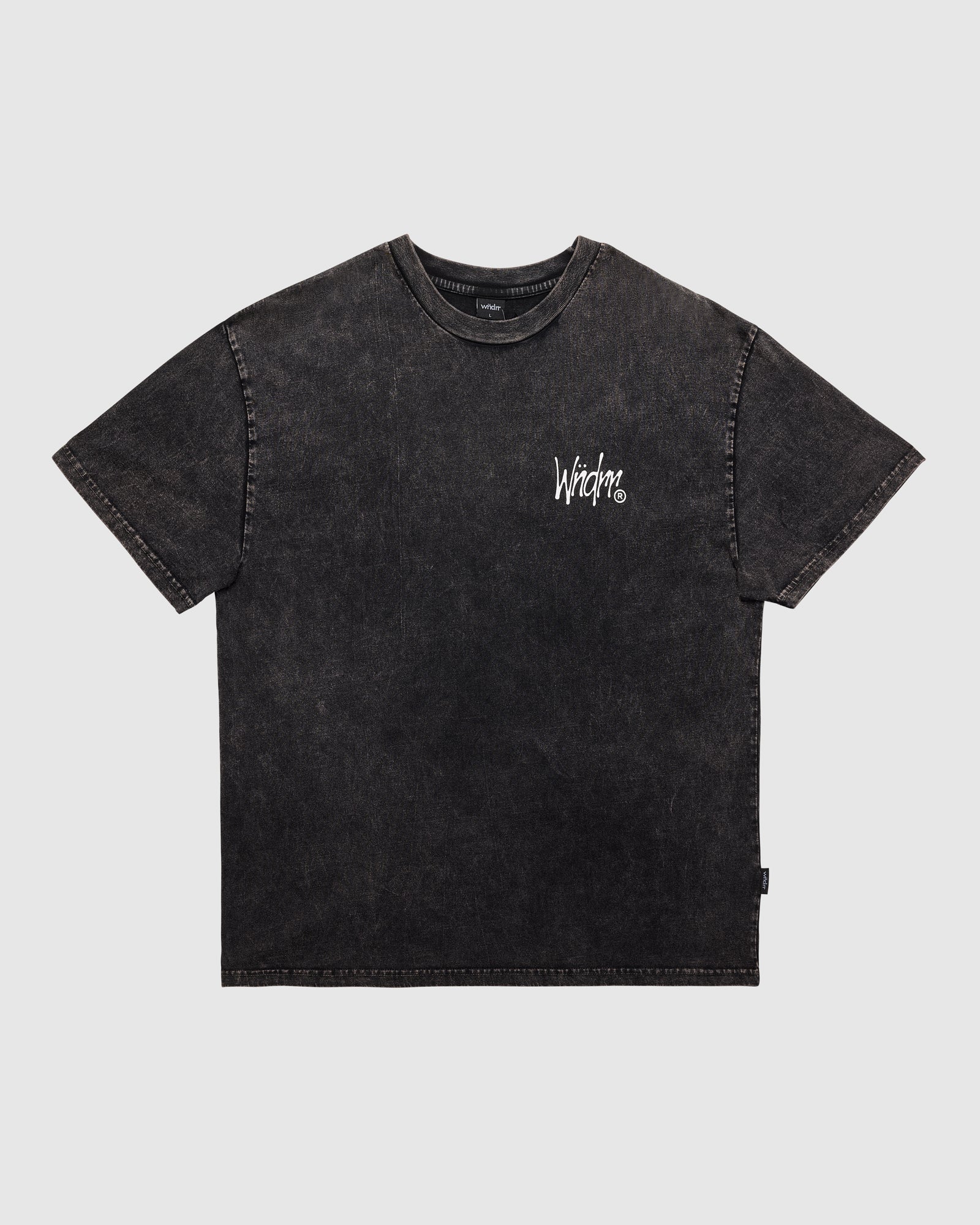 PRECURSOR BOX FIT TEE - WASHED BLACK